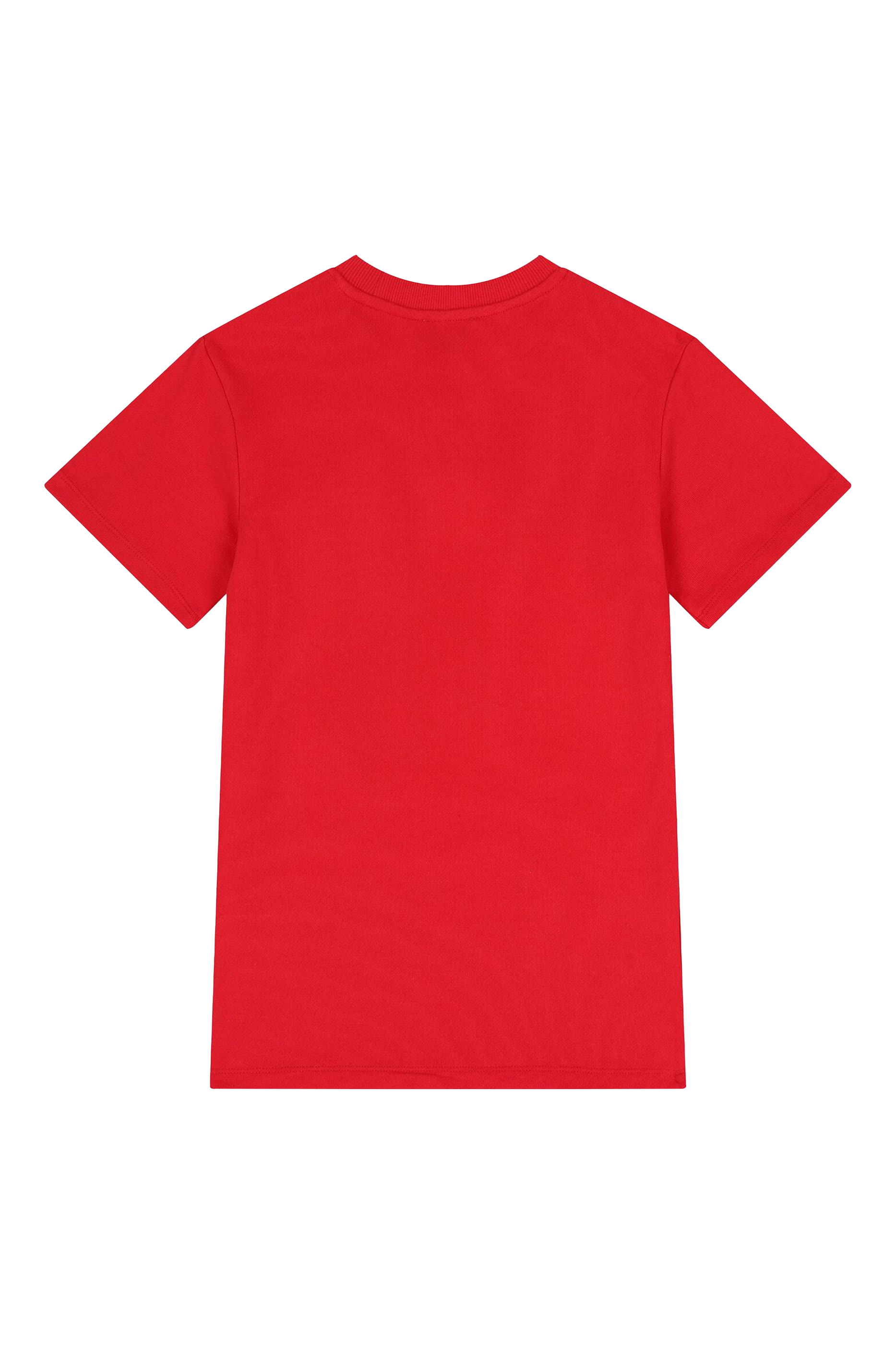 فستان بنقشة حقيبة بشعار الماركة للأطفال