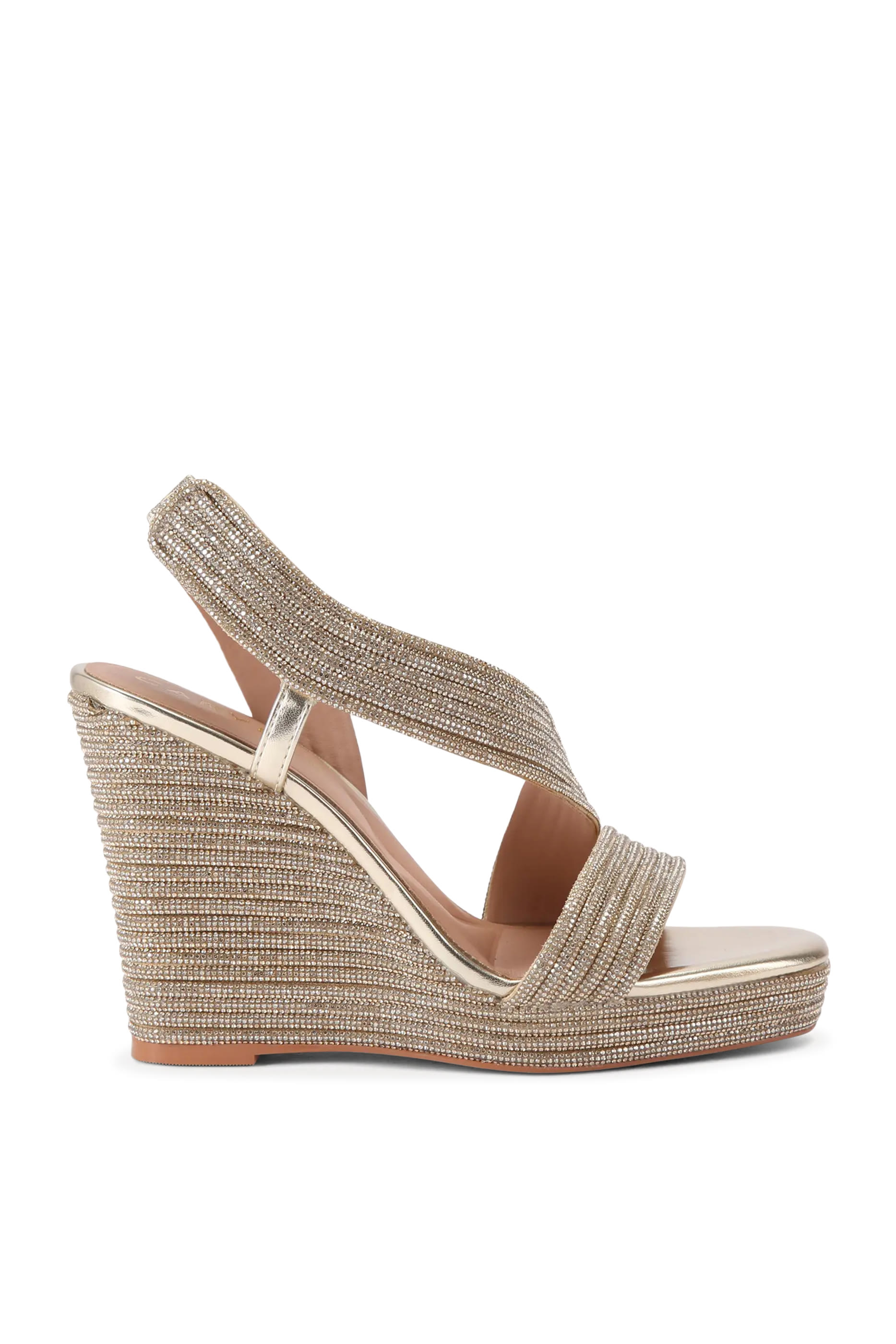 حذاء غالا بنعل ويدج 110 مرصع بأحجار