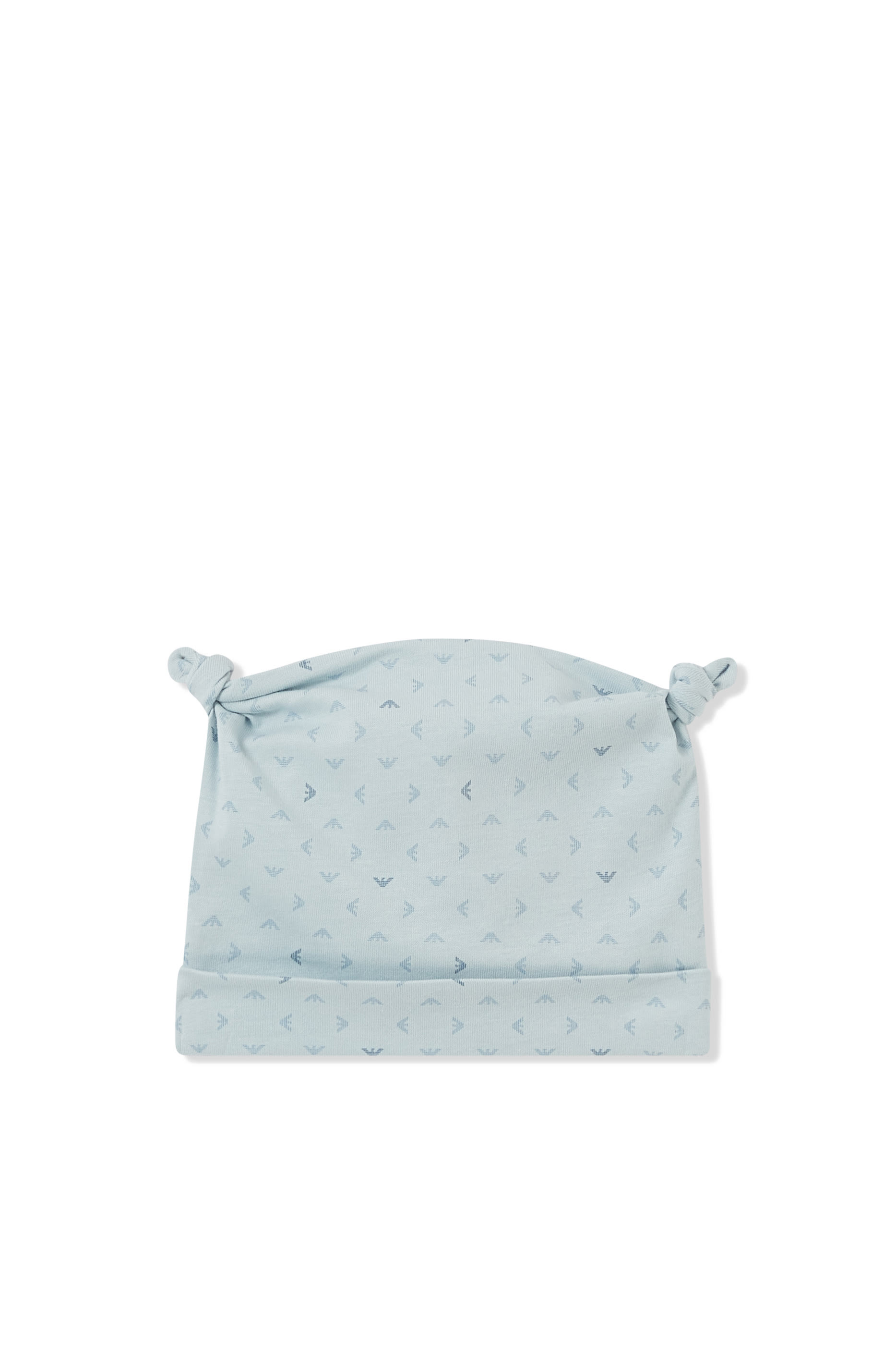 قبعة بيني للأطفال بشعار الماركة بحجم صغير