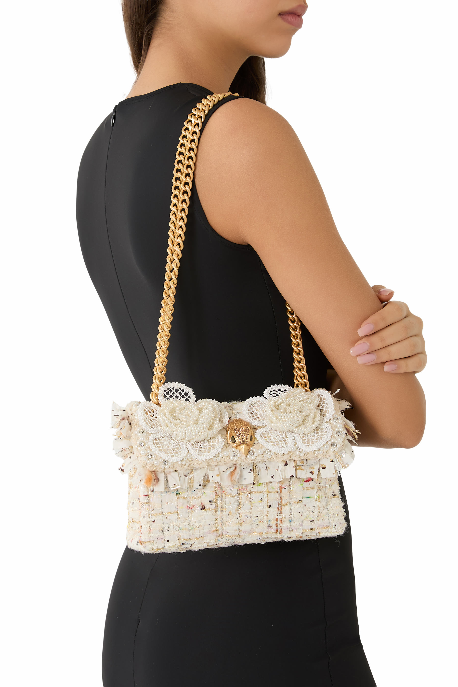 حقيبة كتف كنسينغتون صغيرة تويد