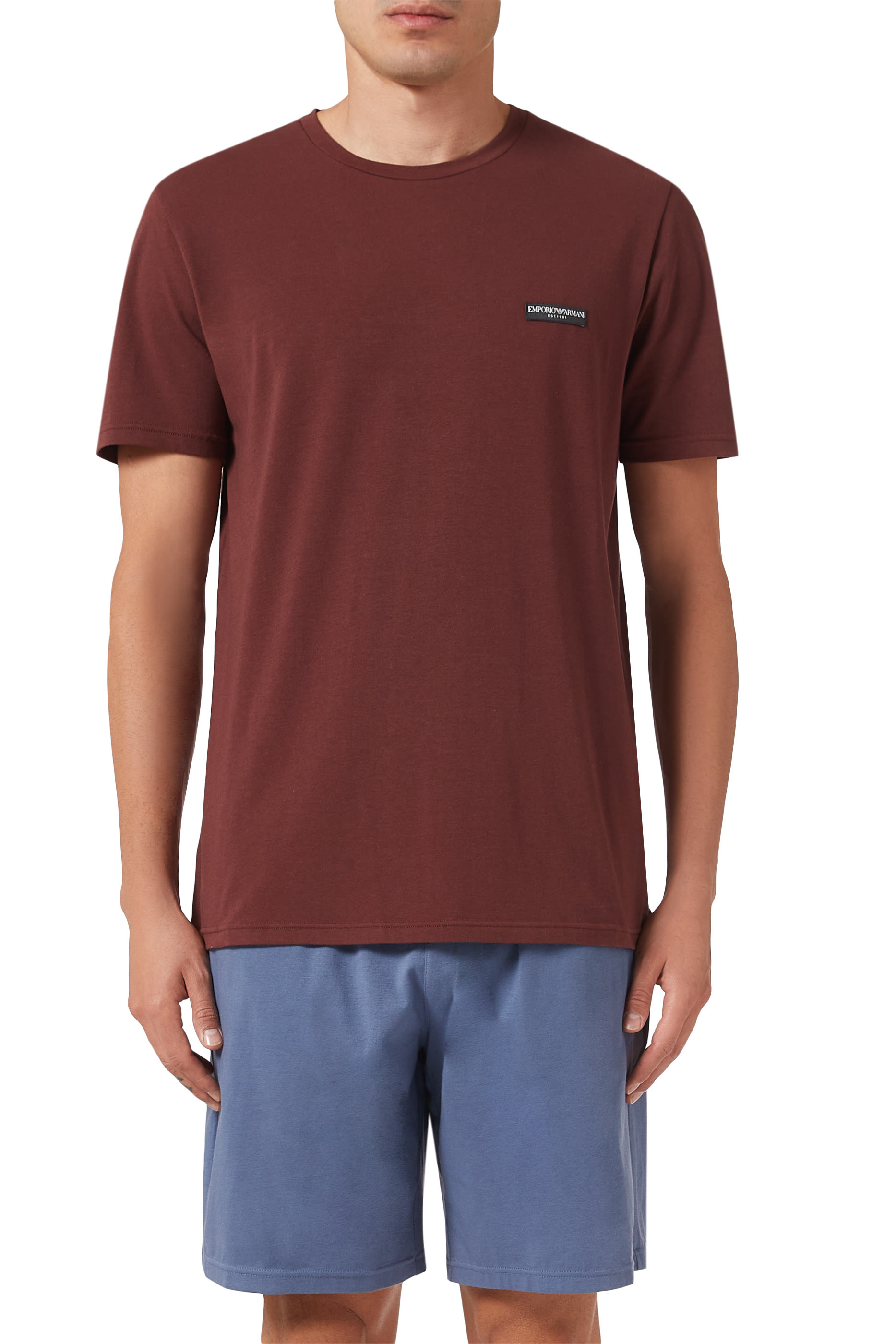 طقم بيجامة قصير قطن