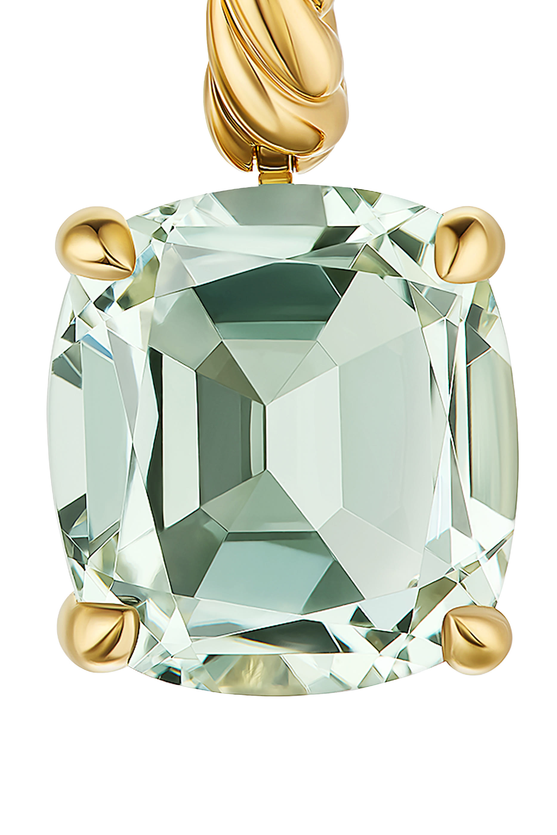 أقراط ماربيلا متدلية، ذهب أصفر عيار 18 وبراسيوليت