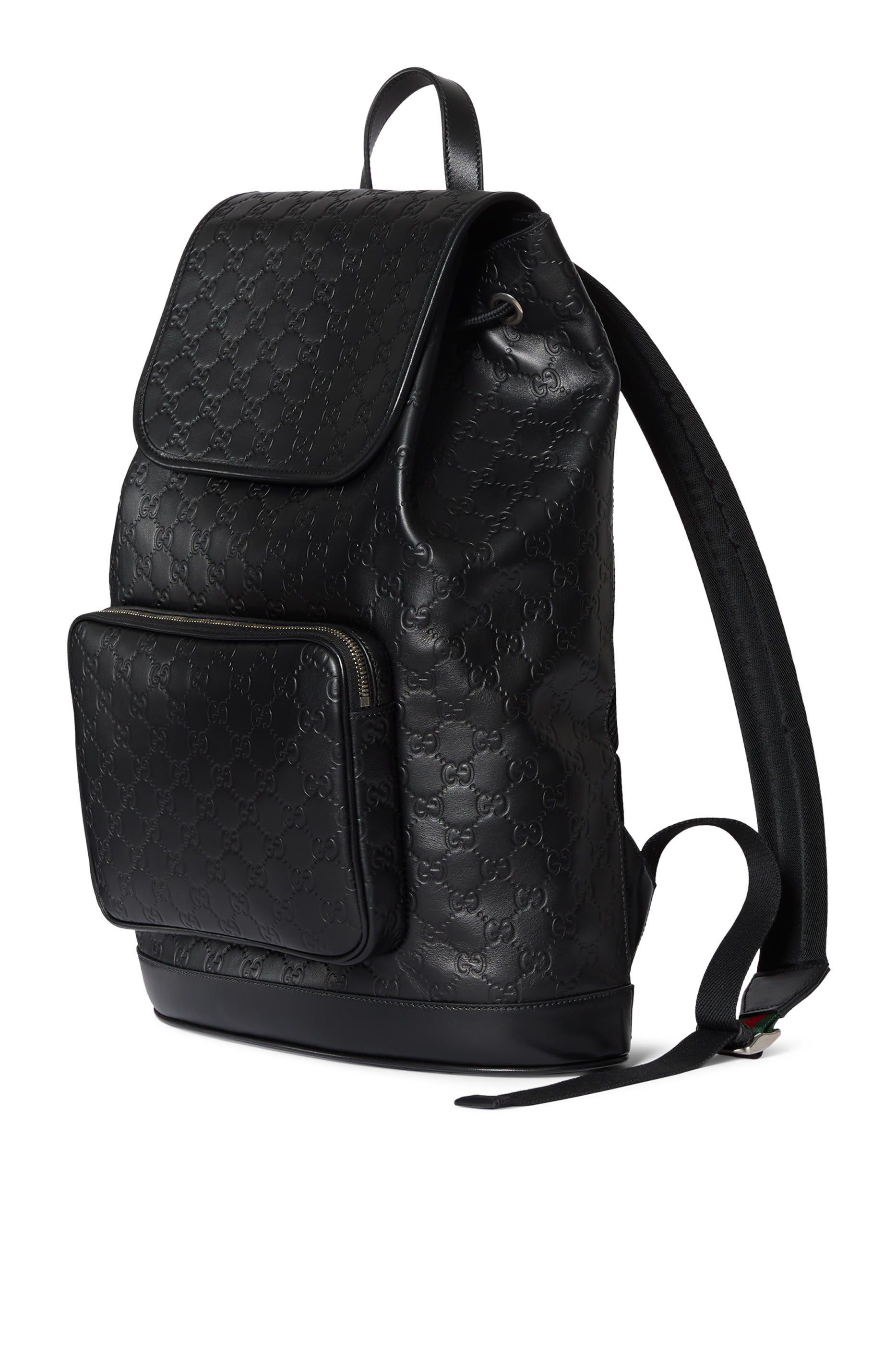 حقيبة ظهر متوسطة بنقشة حرفي شعار الماركة