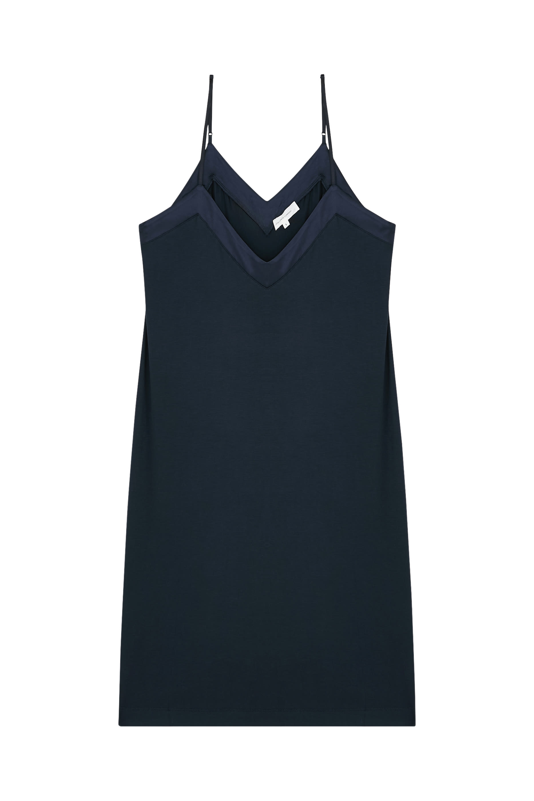 فستان نوم جيرسيه بحافة ستان