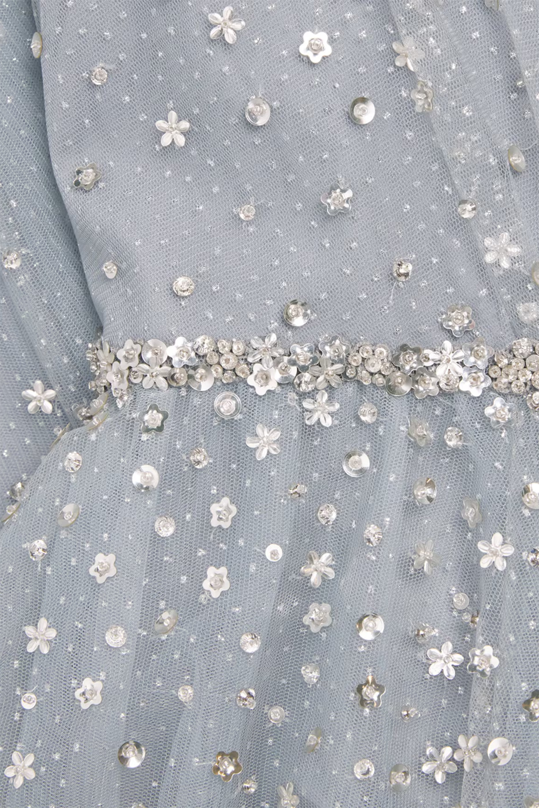 فستان مطرز تول للأطفال