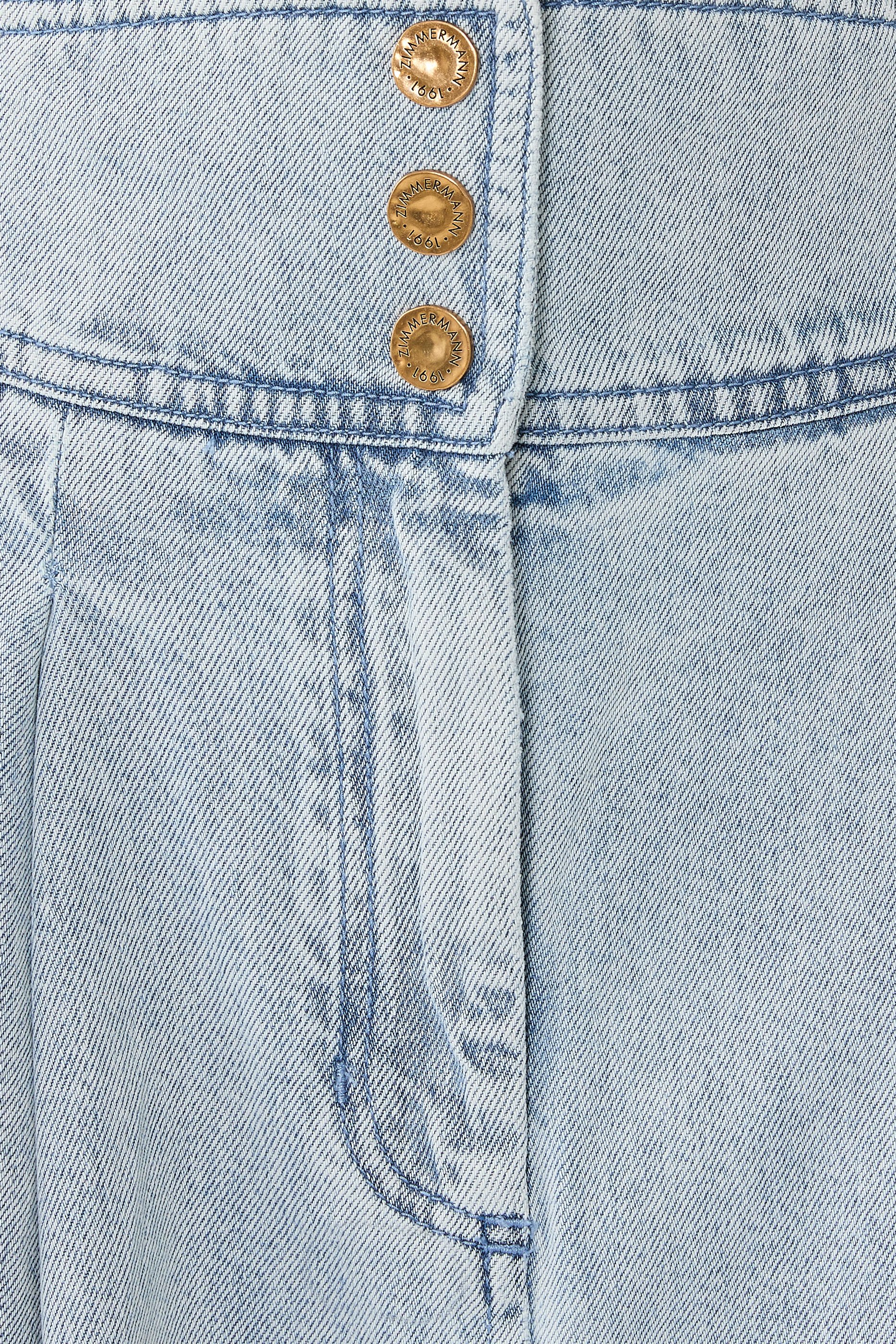 تنورة دينم متوسطة الطول