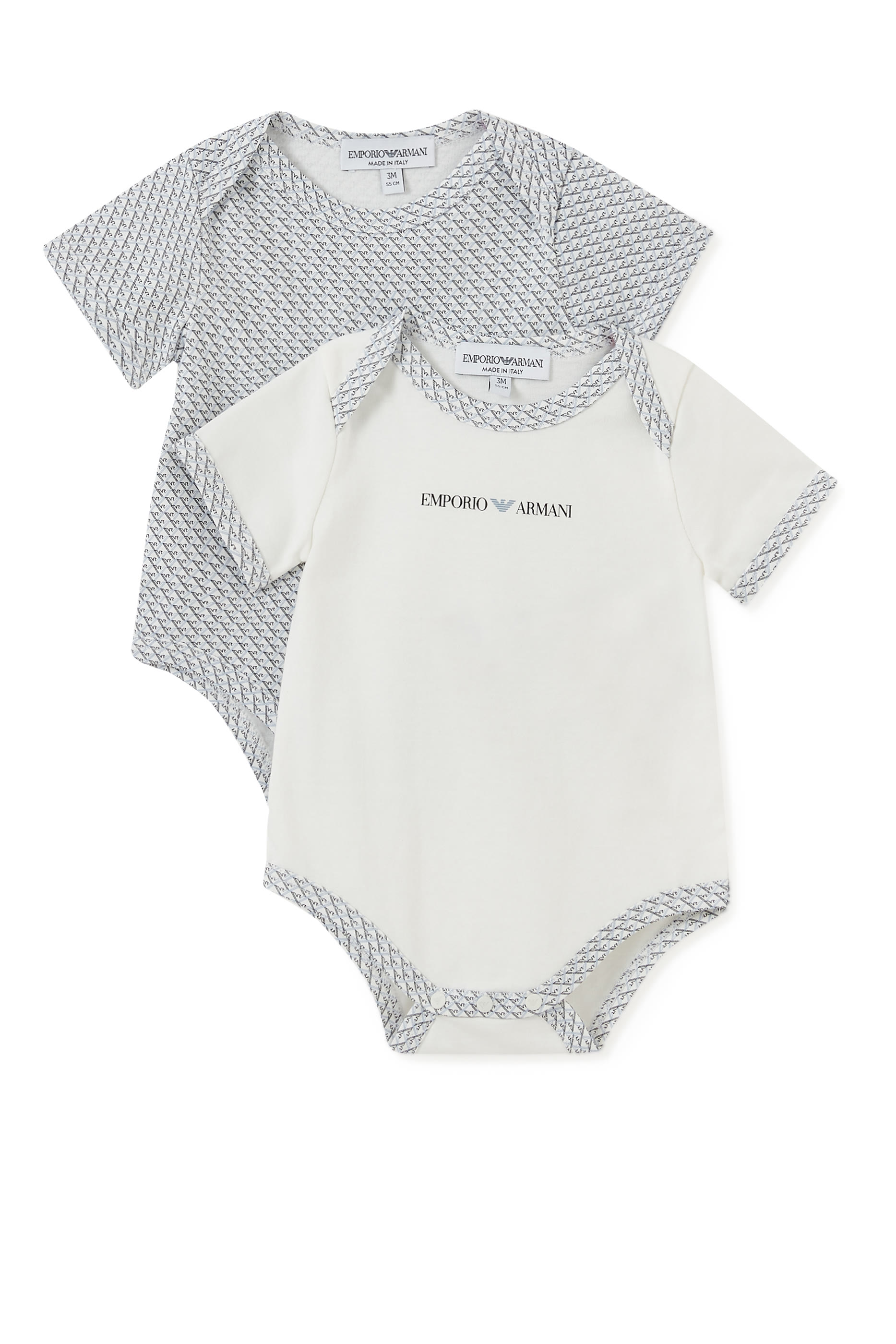 طقم لباس قطعة واحدة بشعار النسر والماركة، قطعتان