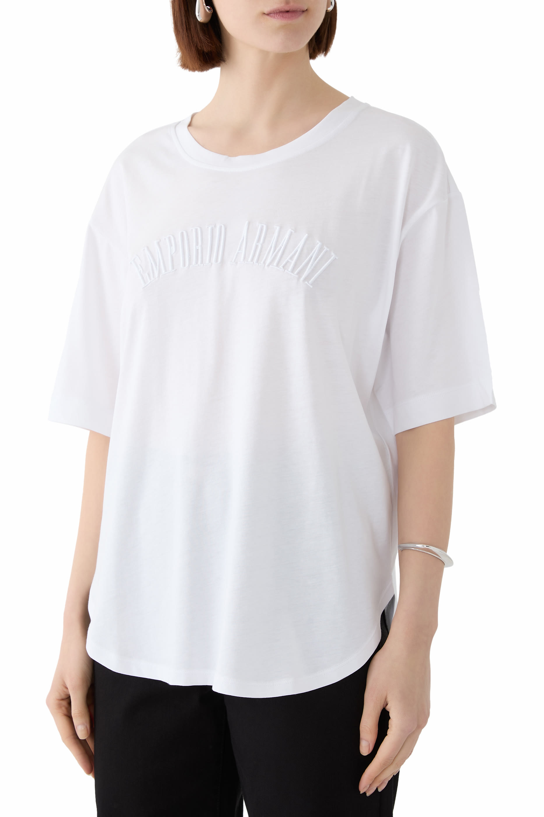 تيشيرت مطرز بشعار الماركة جيرسيه