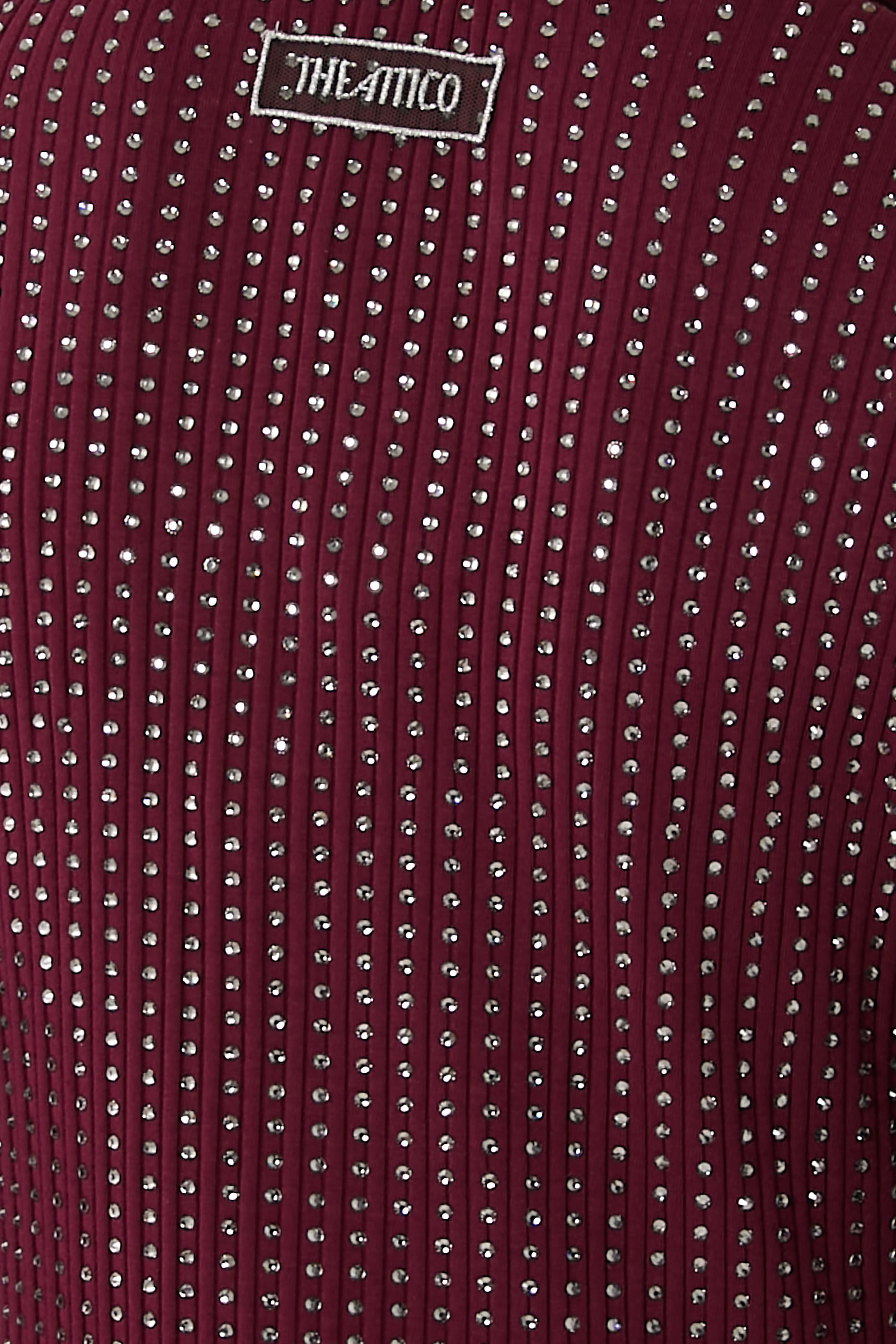 فستان قصير مزين بكريستال