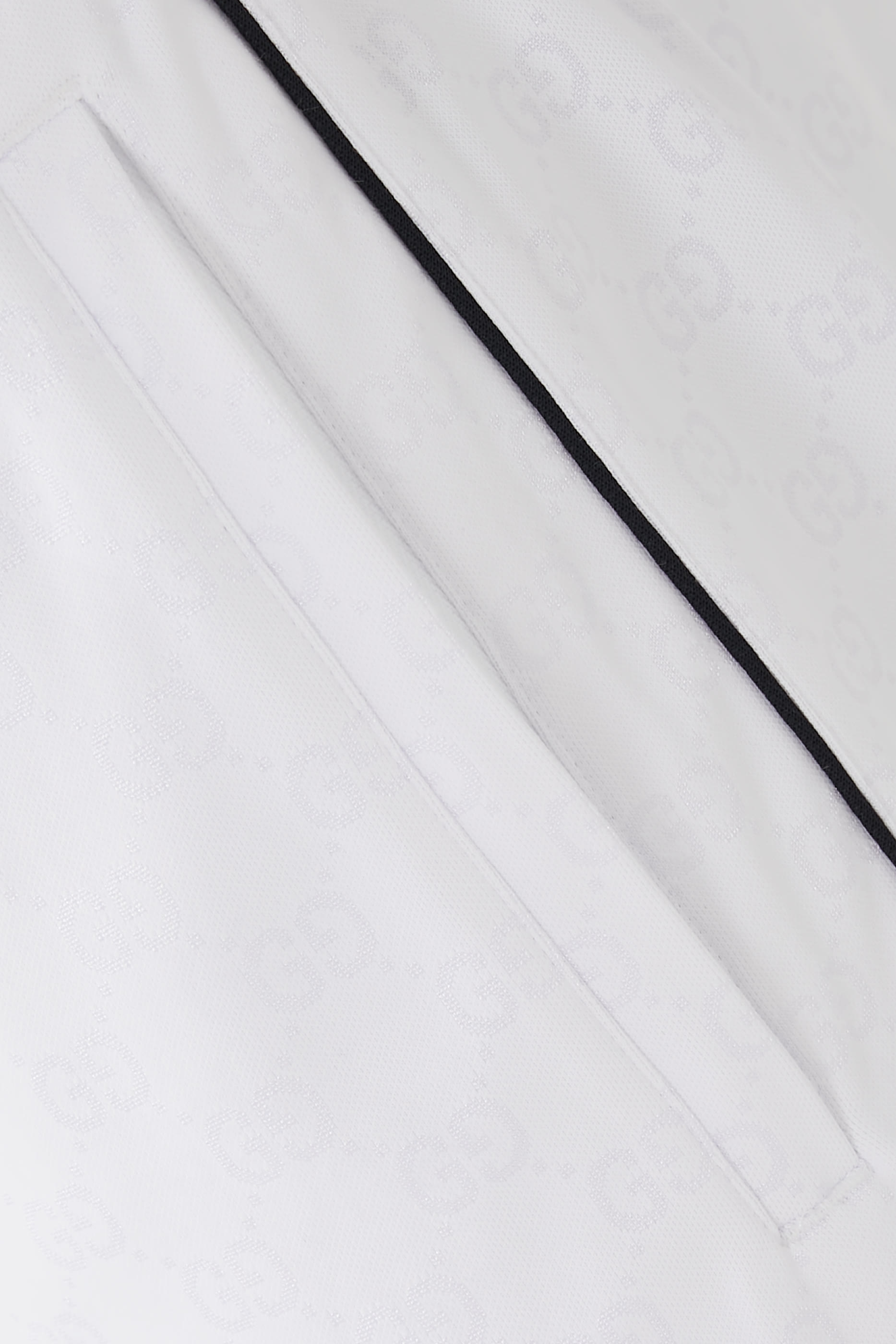 شورت بنقشة حرفي شعار الماركة قطن ونايلون