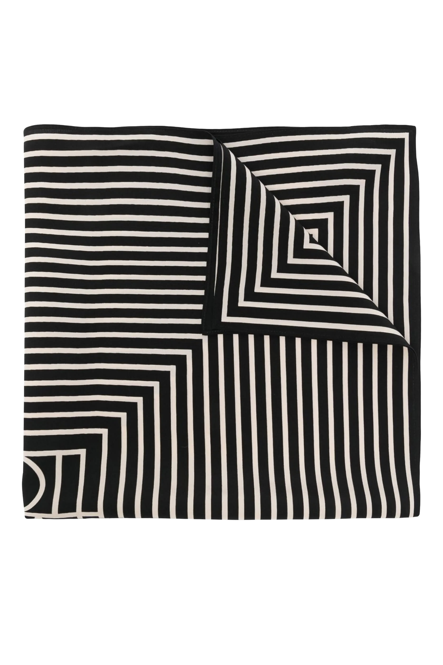 وشاح بنقشة حروف شعار الماركة حرير