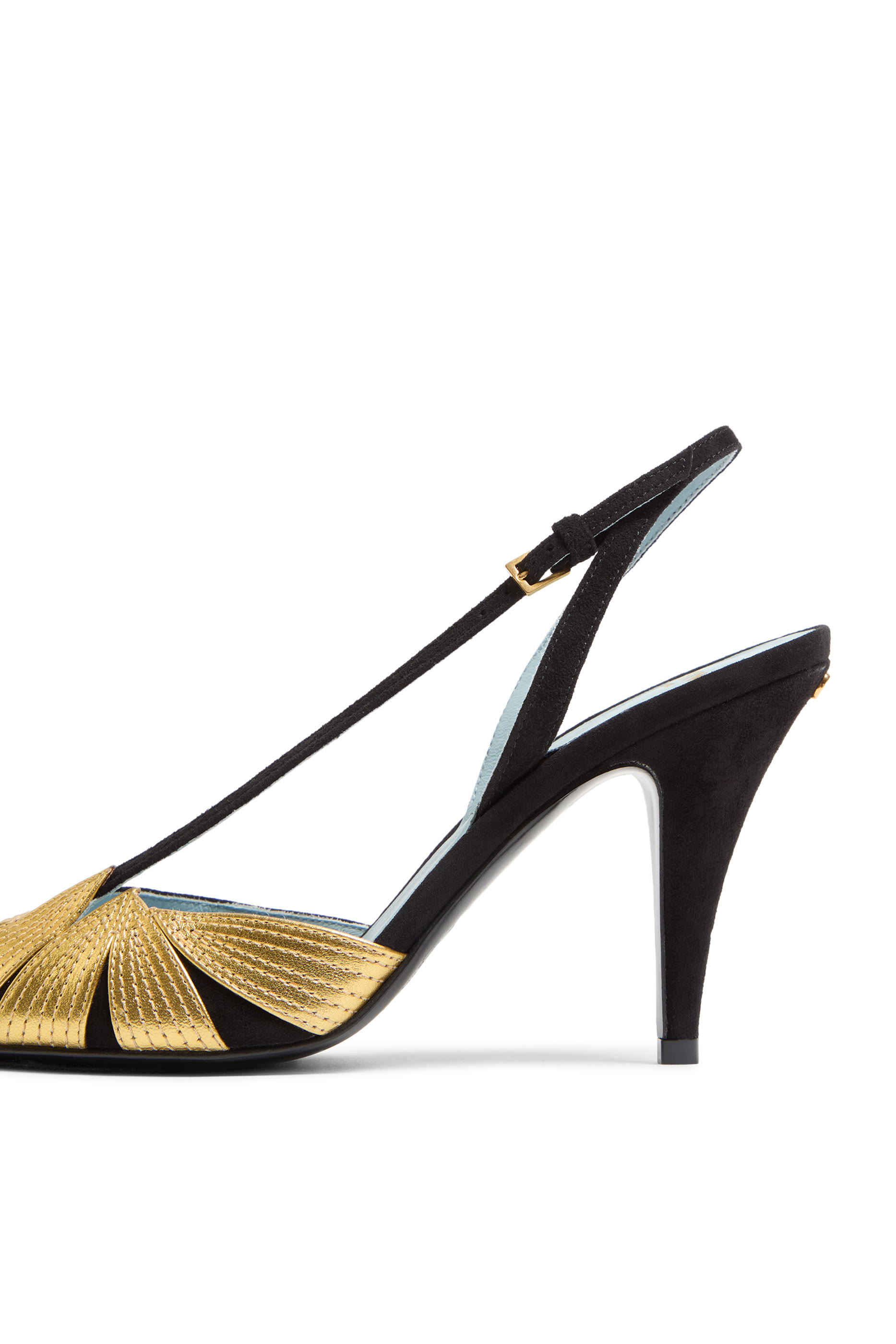 حذاء كلاسيكي شمواه 90 بسير خلفي وأجزاء بتصميم أوراق