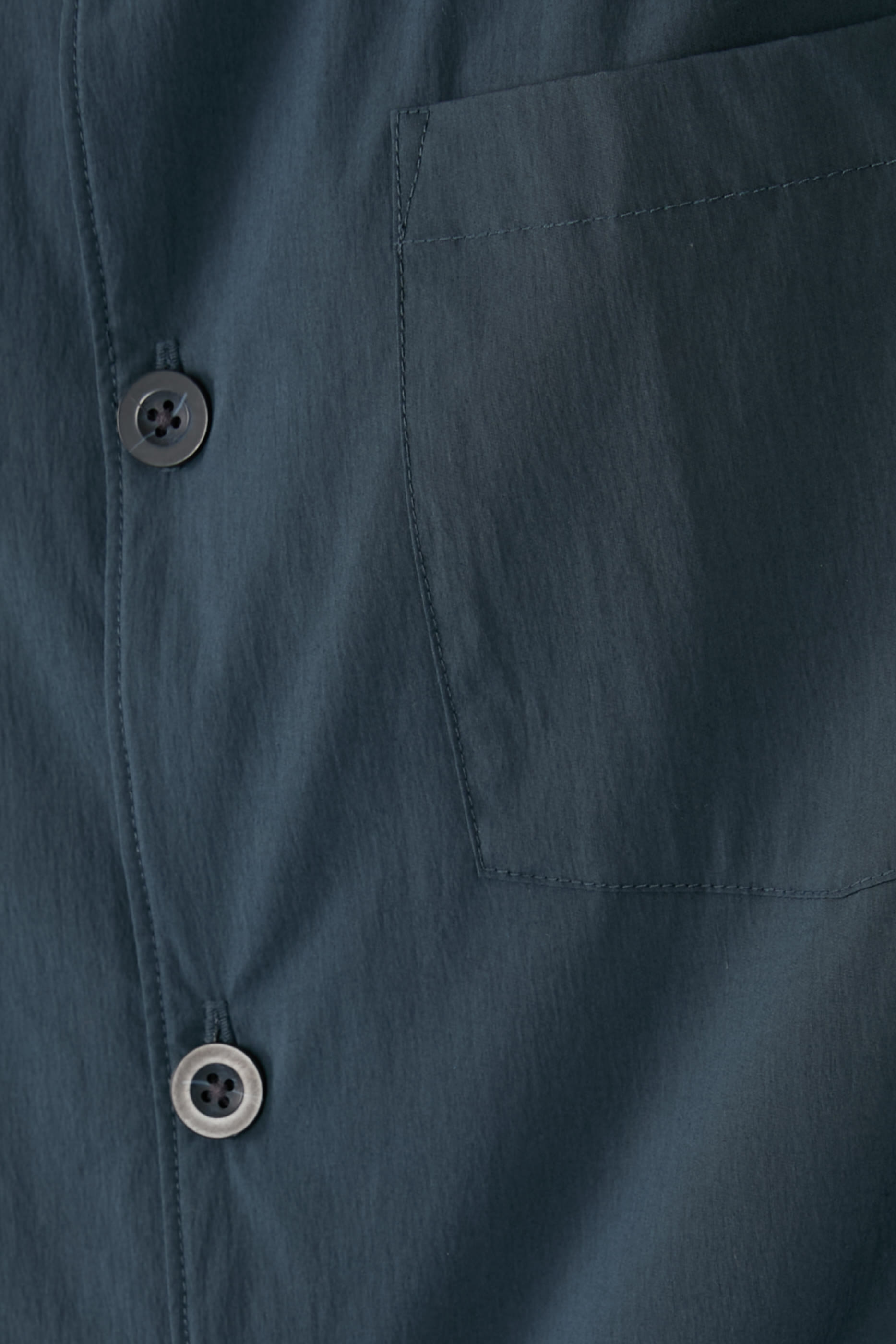 قميص بنمط جاكيت مبطن قطن تقني