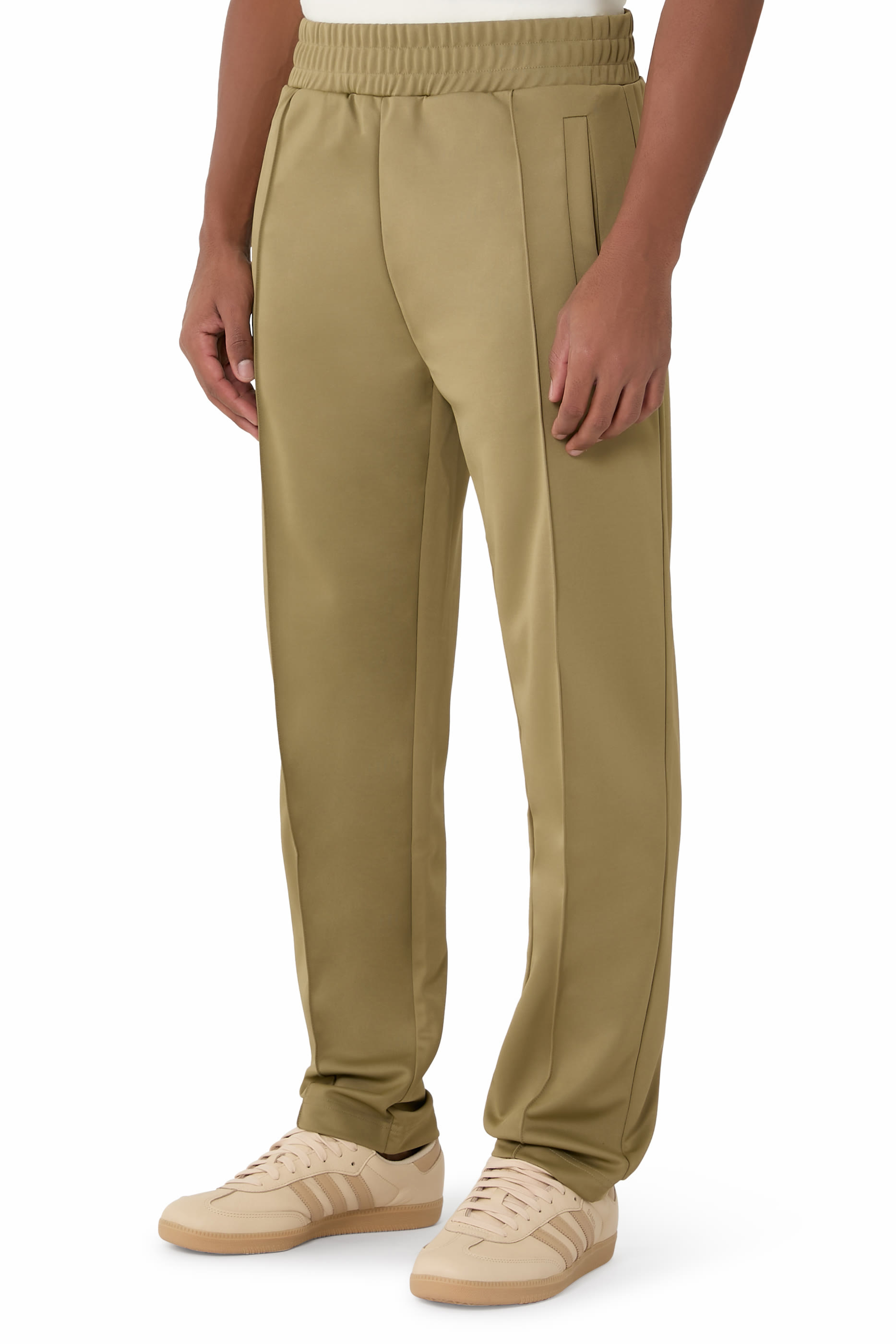 بنطال رياضي مزين بشعار الماركة بتصميم متموج من الخلف