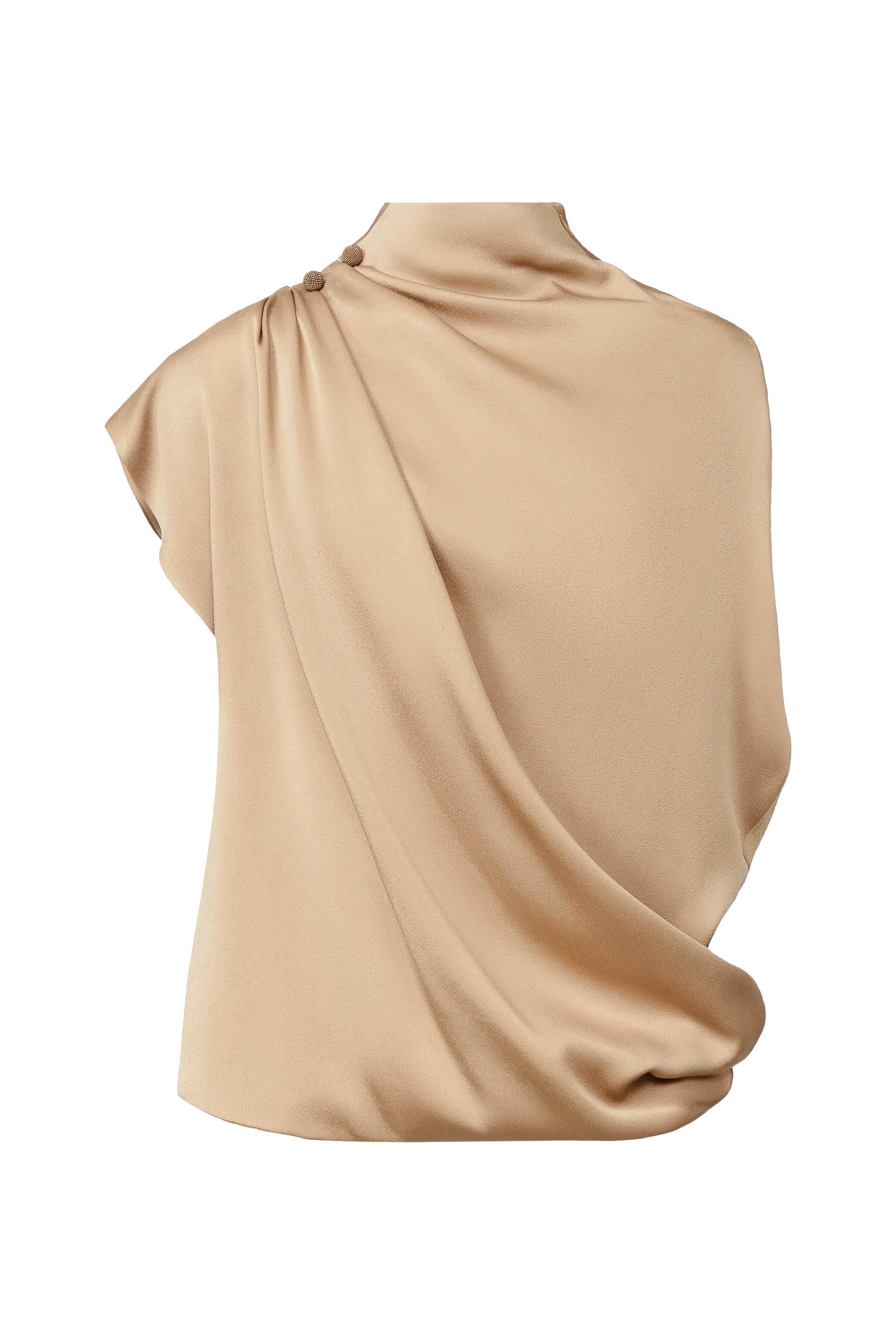 بلوزة إنفرز ساتان بدون أكمام