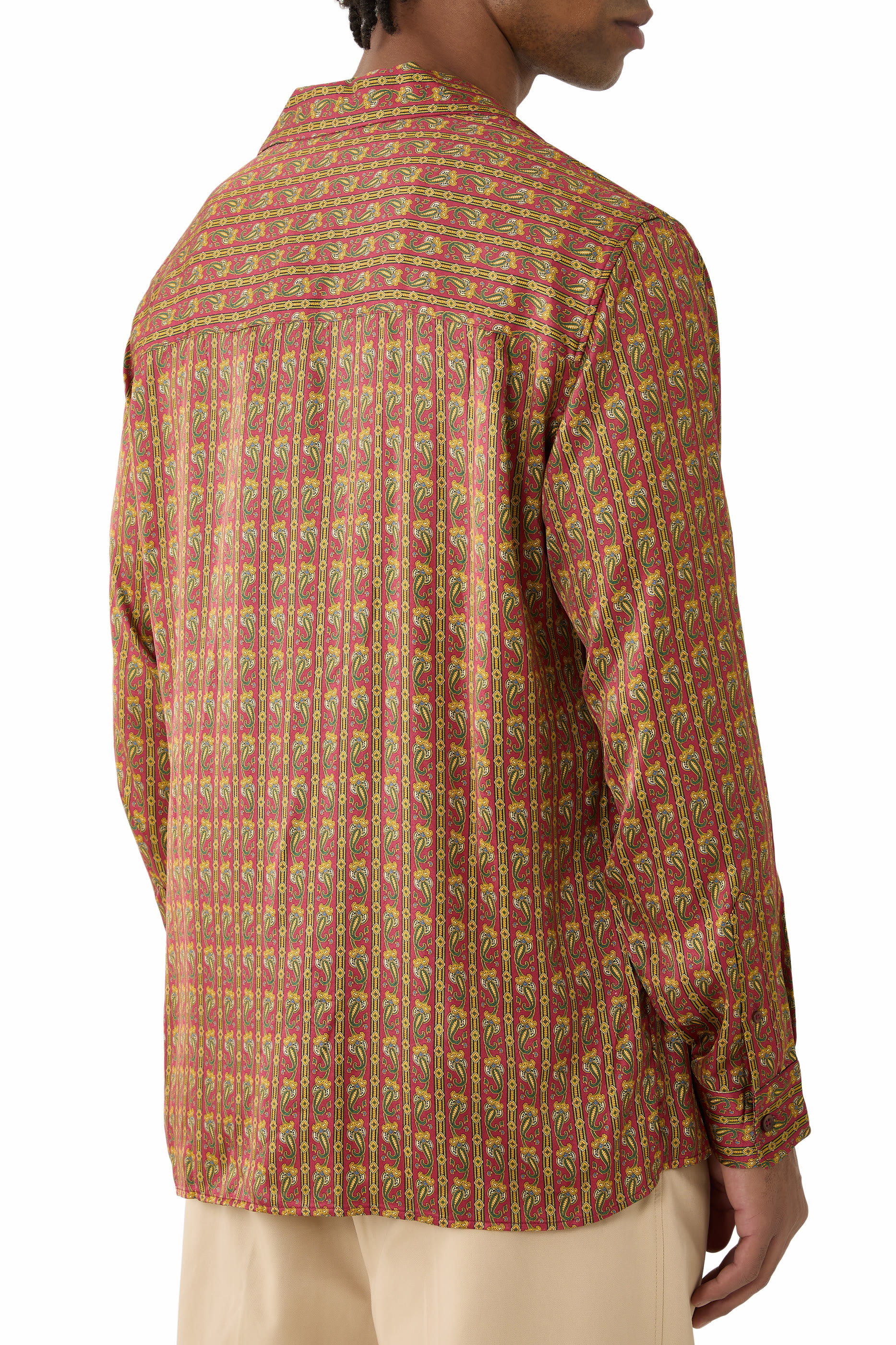 قميص بنقشة بيزلي وجيب