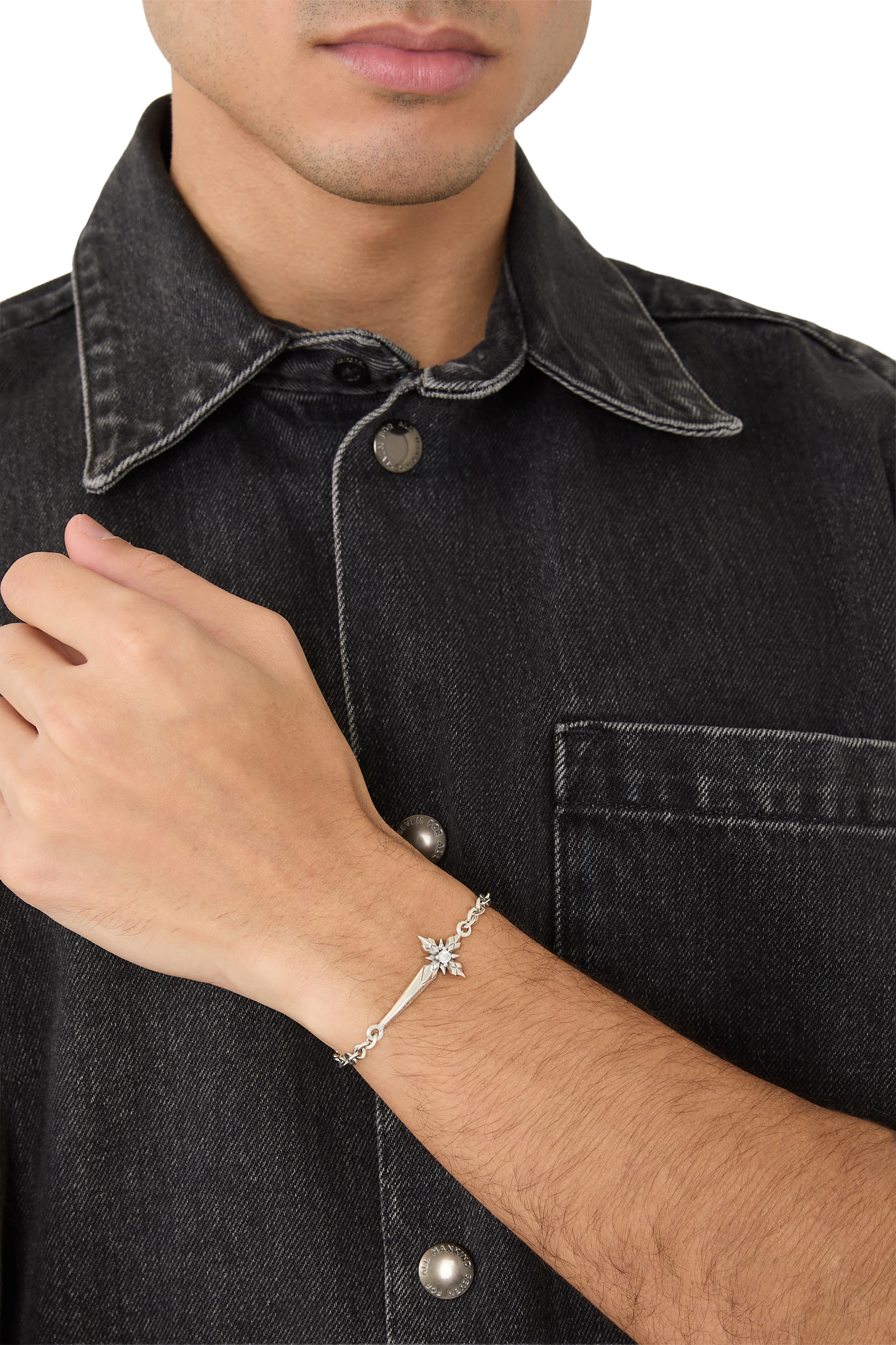 سوار ستيلا فينتيس بوجنالي، مرصع بأحجار زركونيا فضة إسترلينية