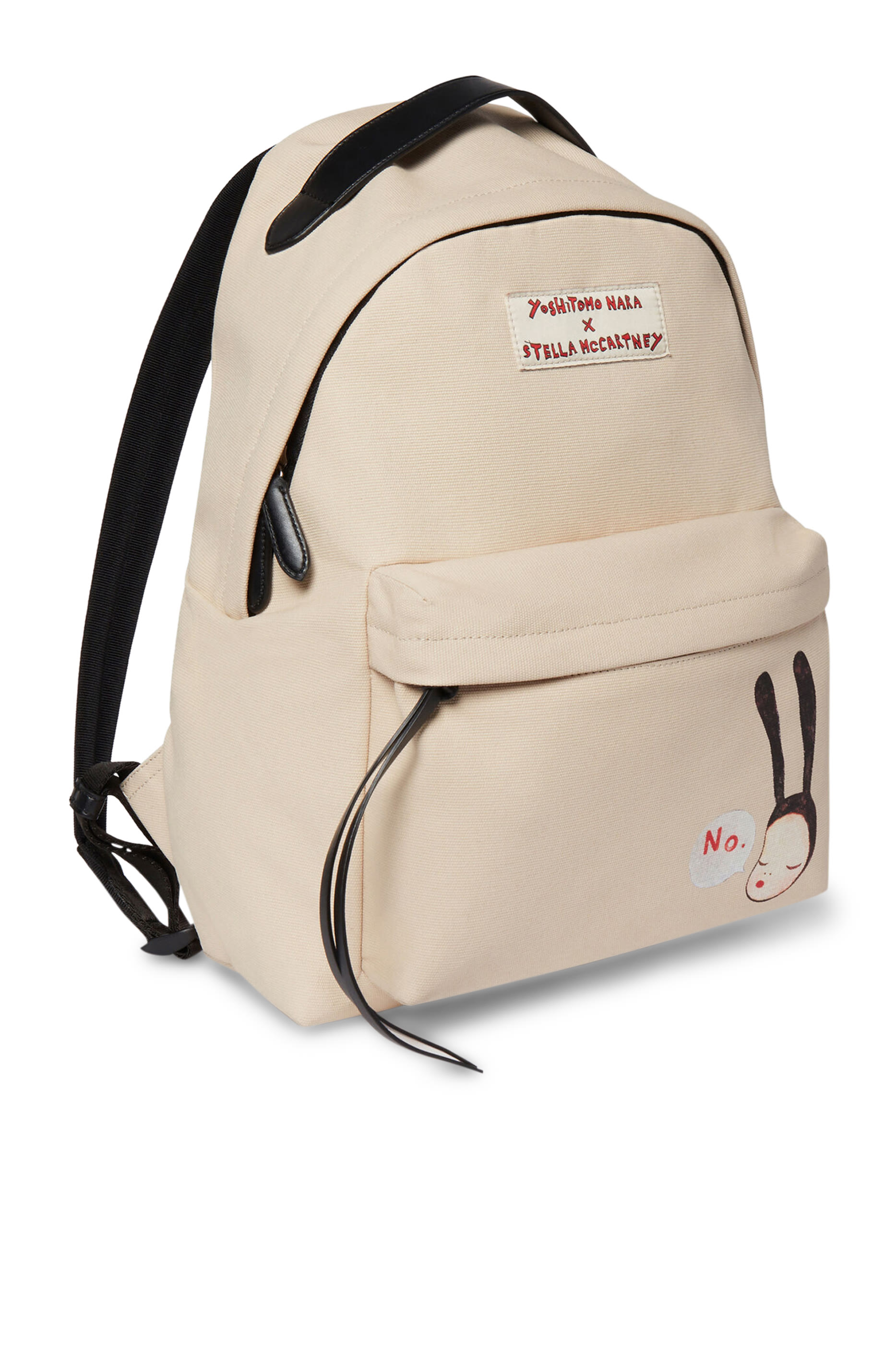 حقيبة ظهر بطبعة أرنب أسود صغير