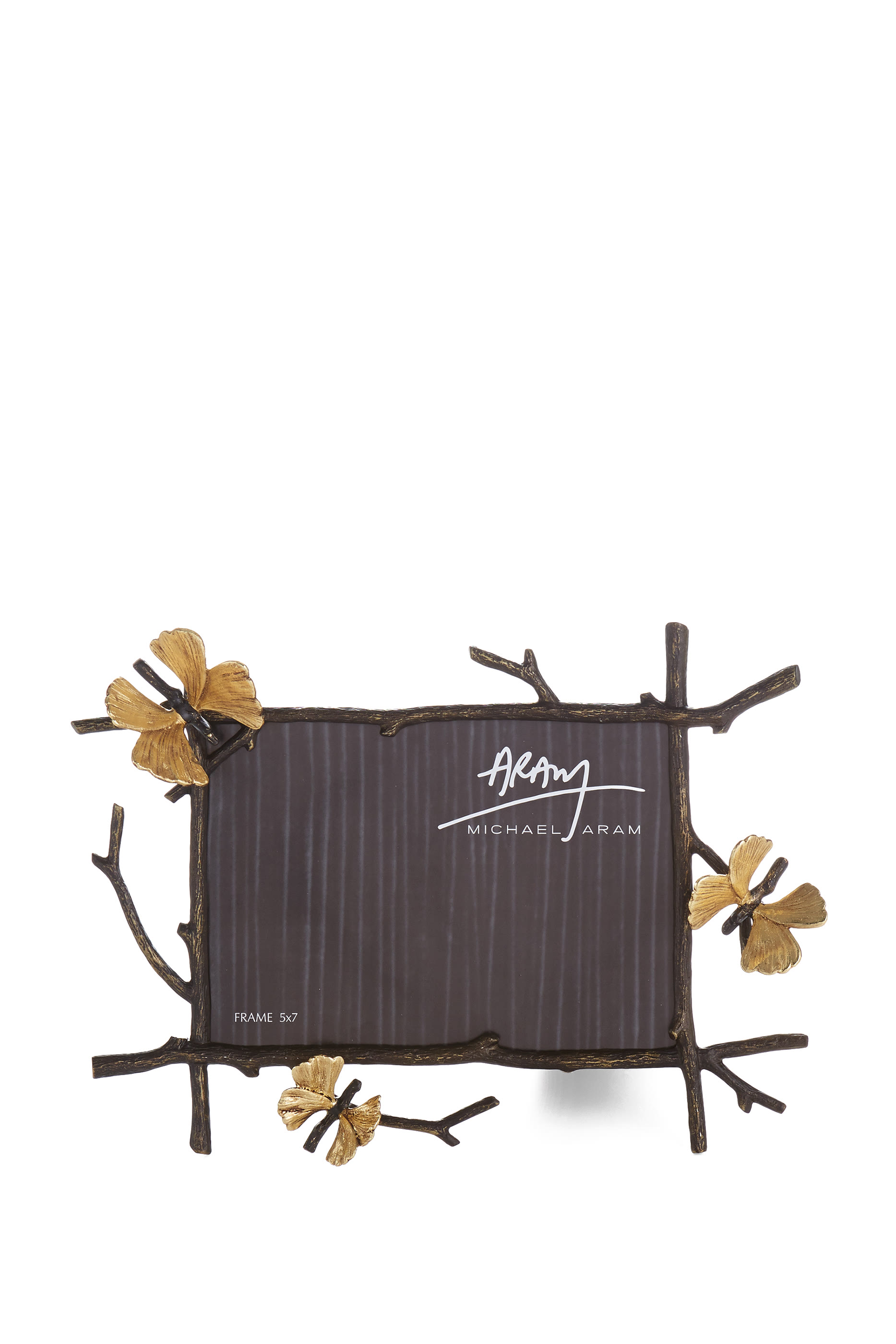 إطار صور بتصميم شجرة الجنكو وفراشات 7&times;5