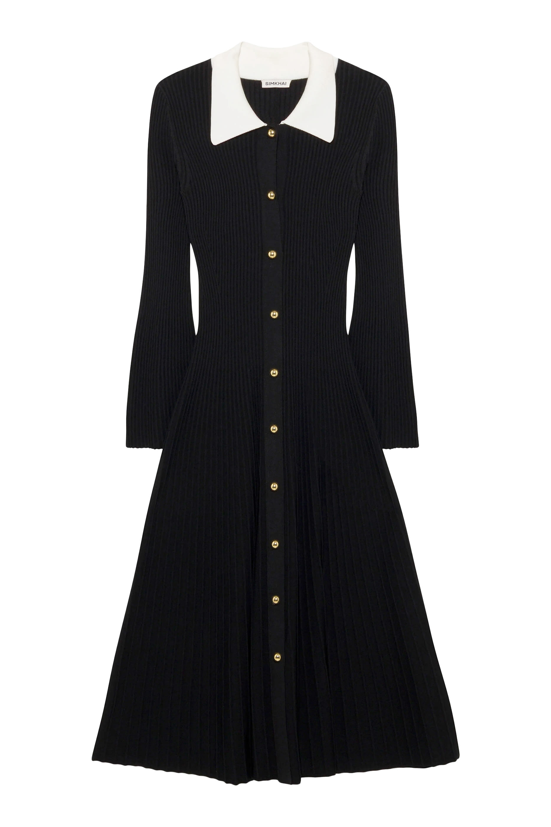 فستان فيليبا منسوج بقصة متوسطة الطول