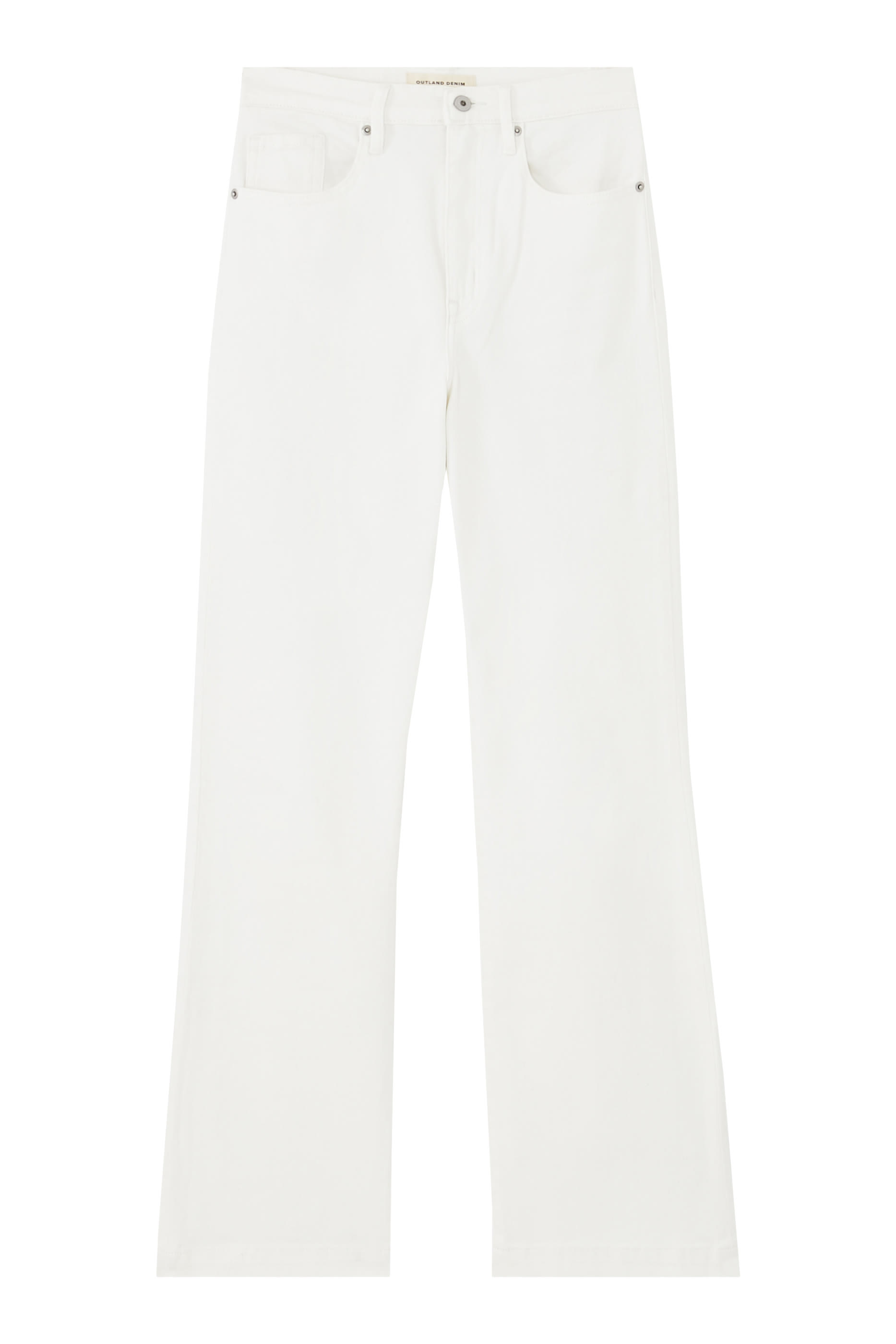 بنطال جينز فرح بخصر مرتفع وحافة واسعة