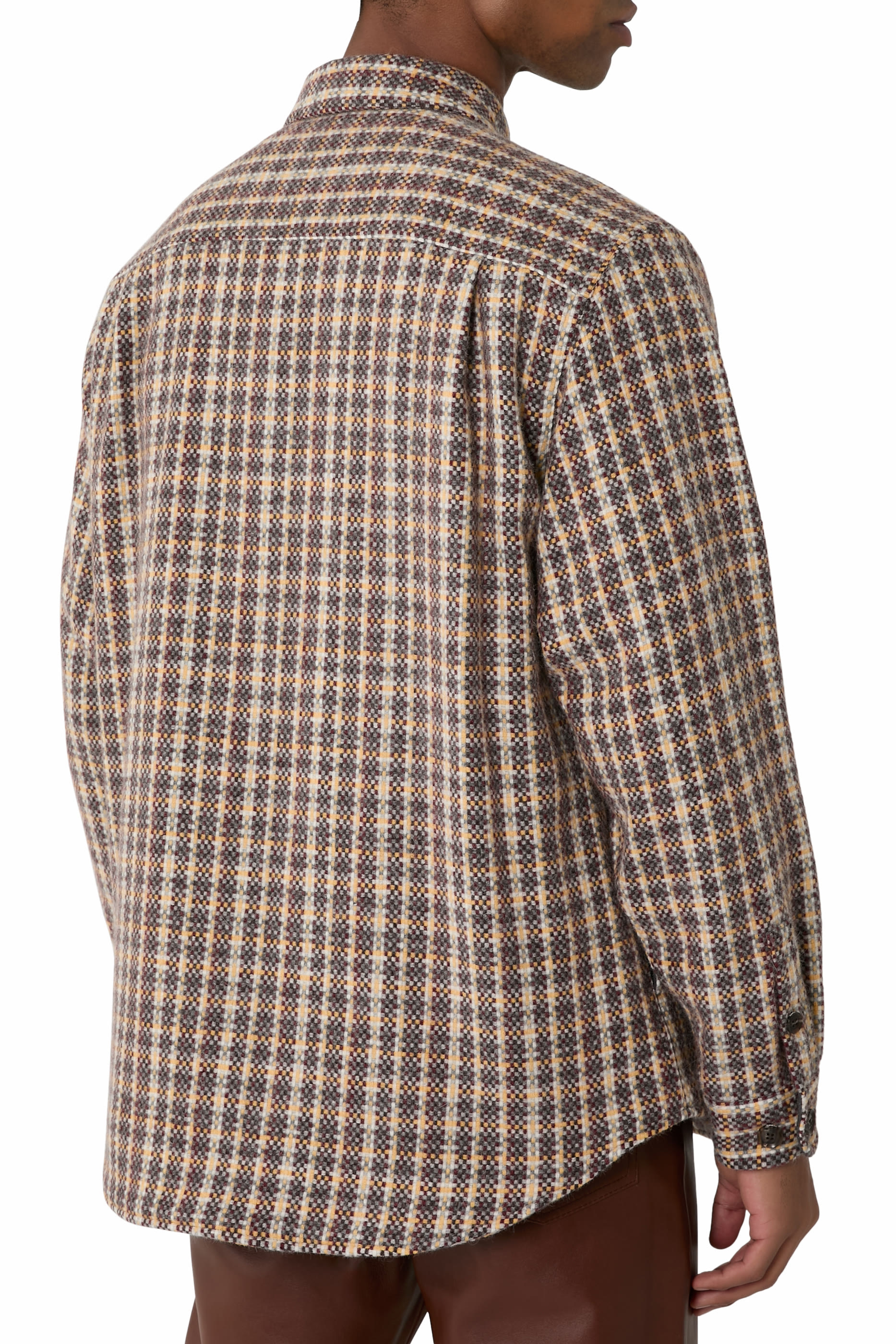 جاكيت بنمط قميص بجيبين