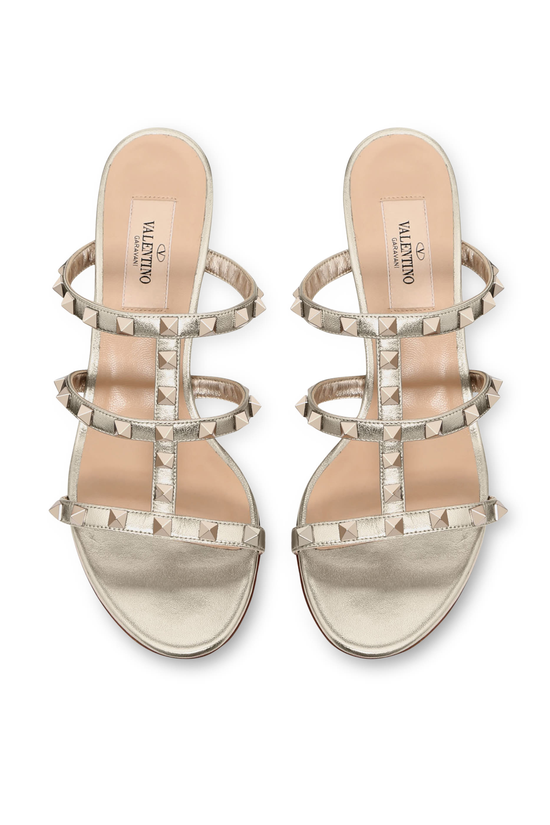 حذاء 65 جلد لامع بحلي هرمية