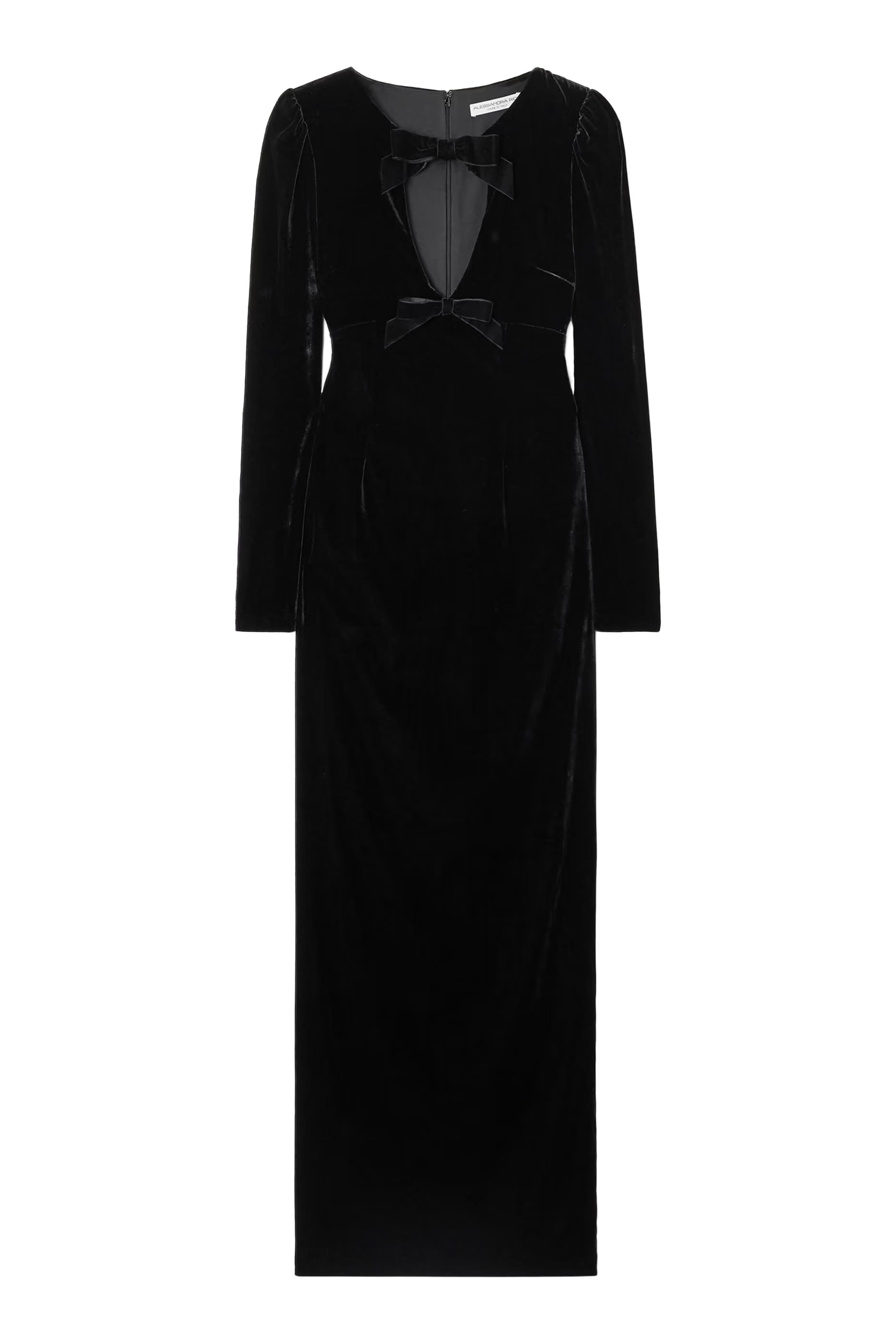 فستان مزين بفيونكة مخمل