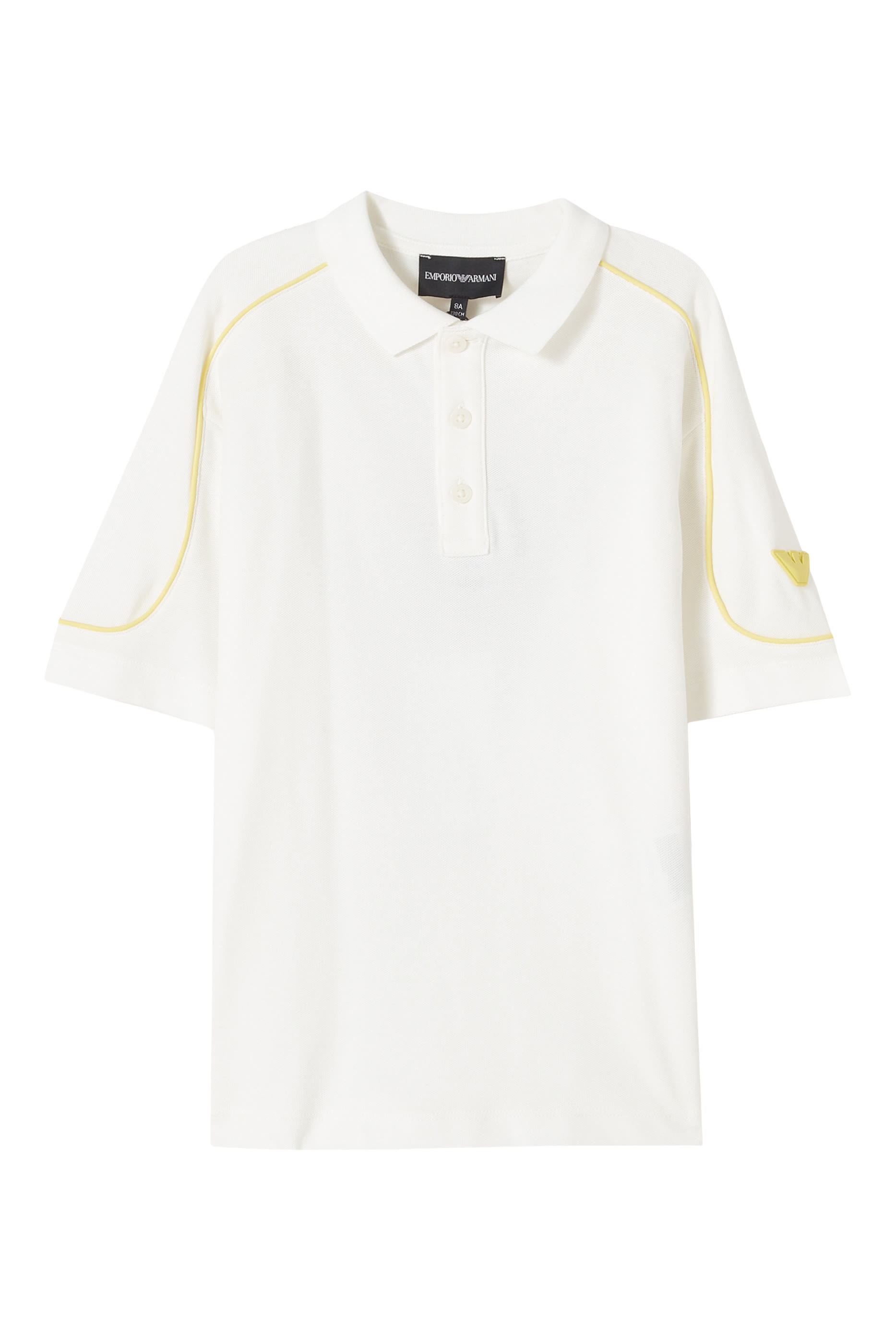 قميص بولو برقعة بشعار الماركة للأطفال