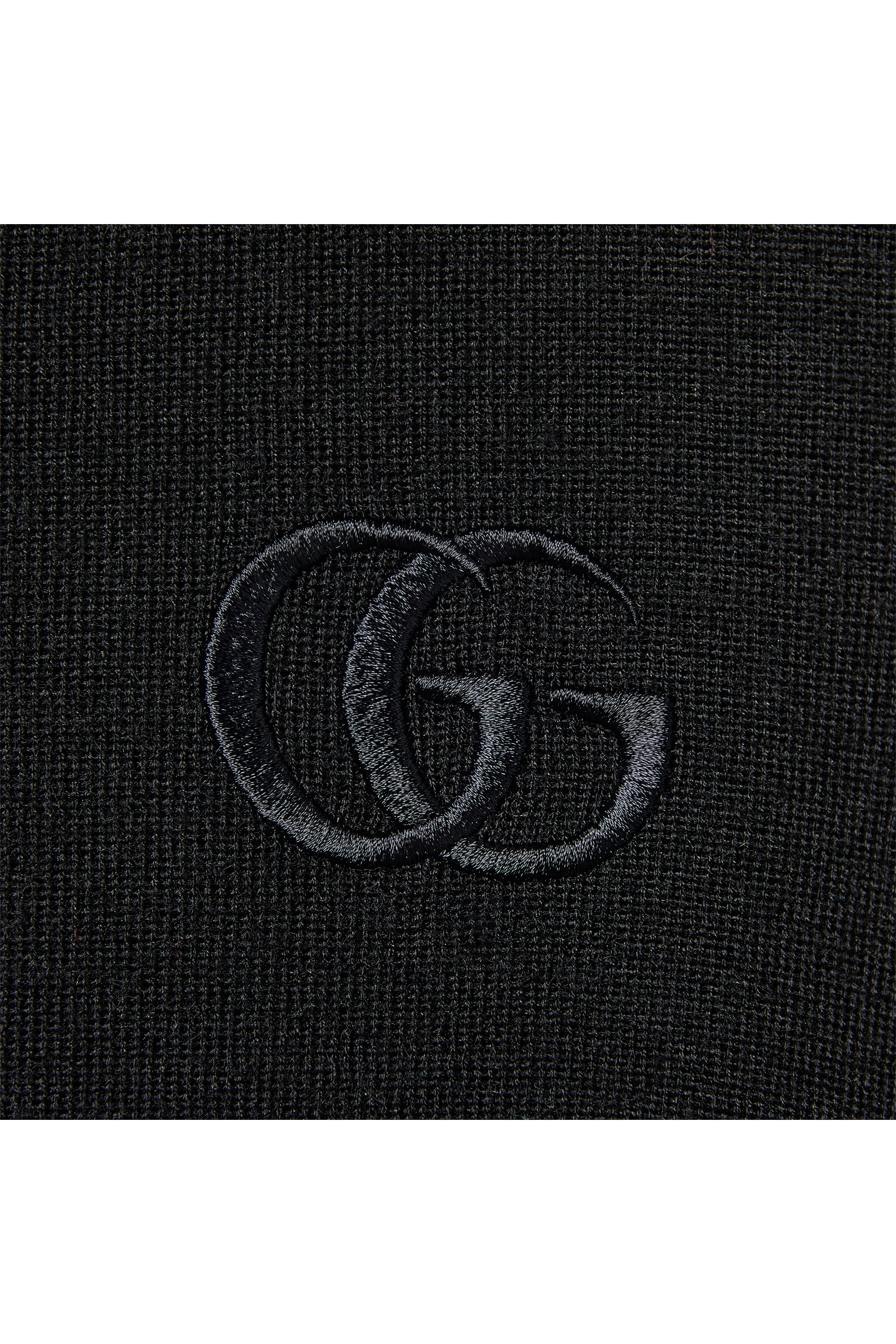 قميص بولو مطرز كشمير وحرير