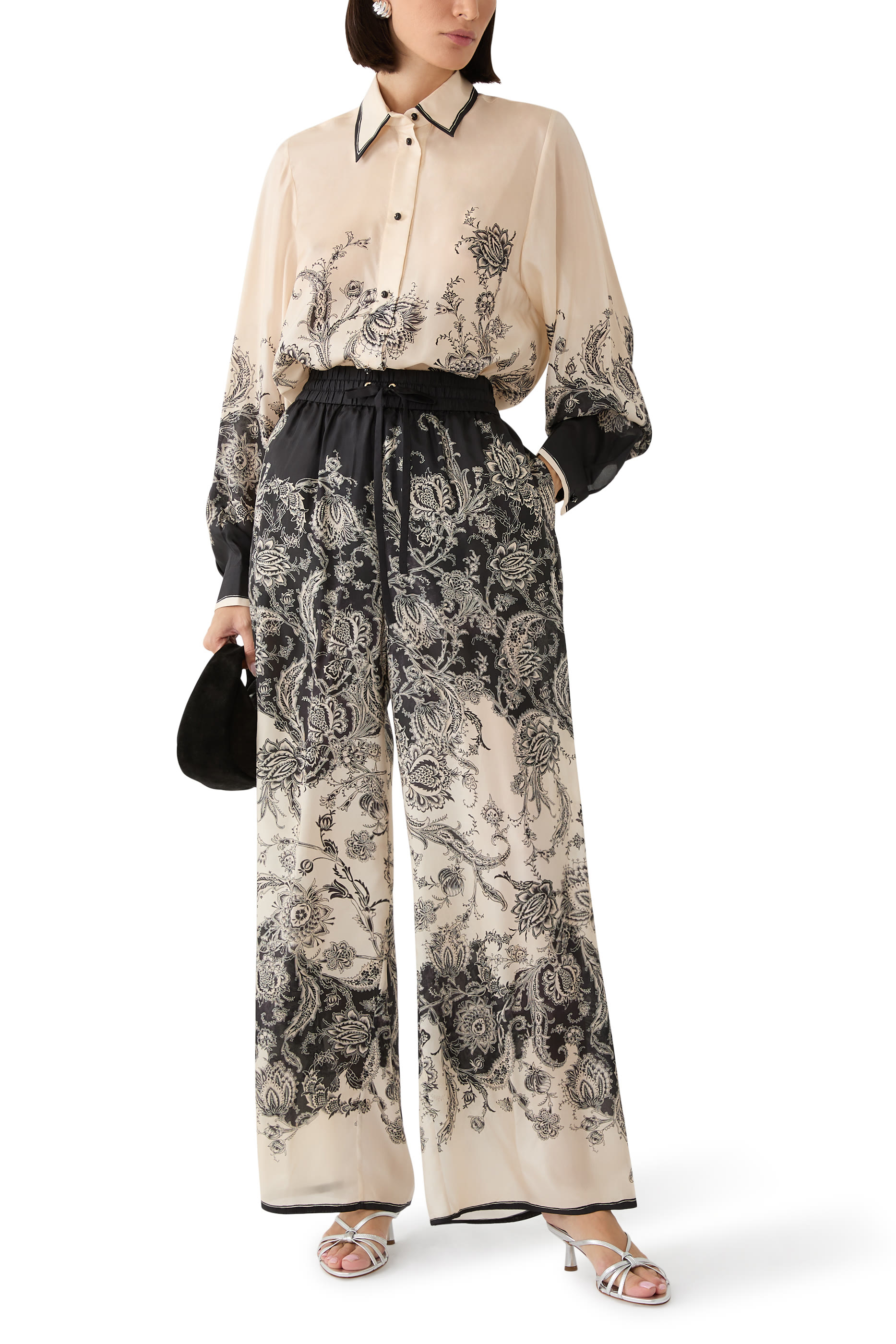 بنطال ريانون بقصة فضفاضة