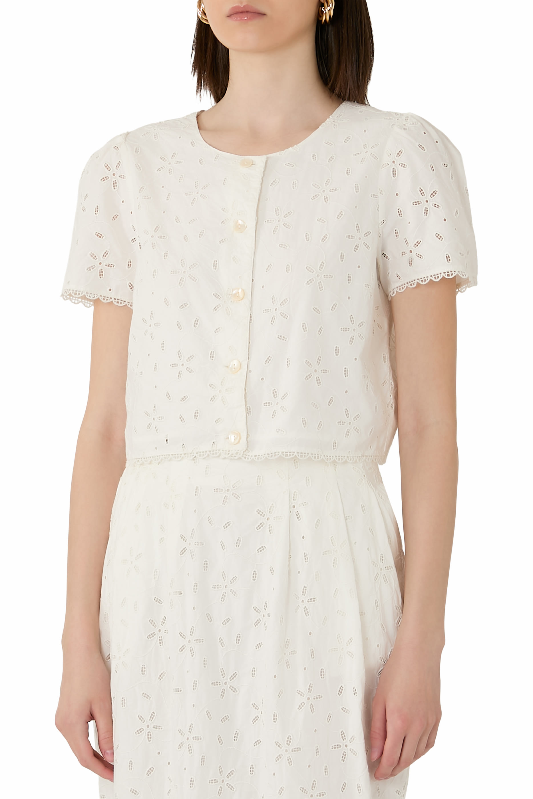 بلوزة سلمى مطرزة قطن