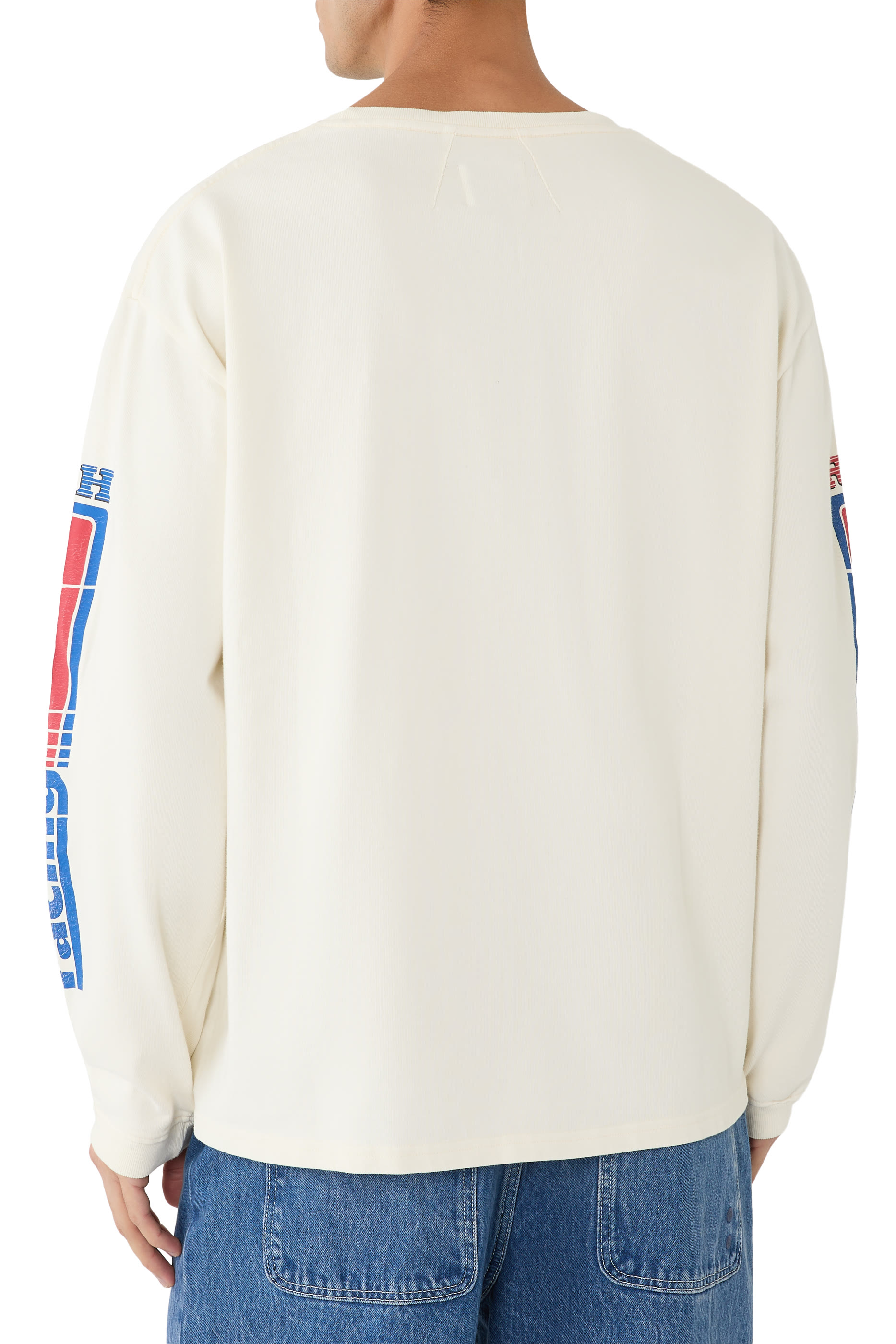 تيشيرت بترول بشعار الماركة بتصميم مقسم