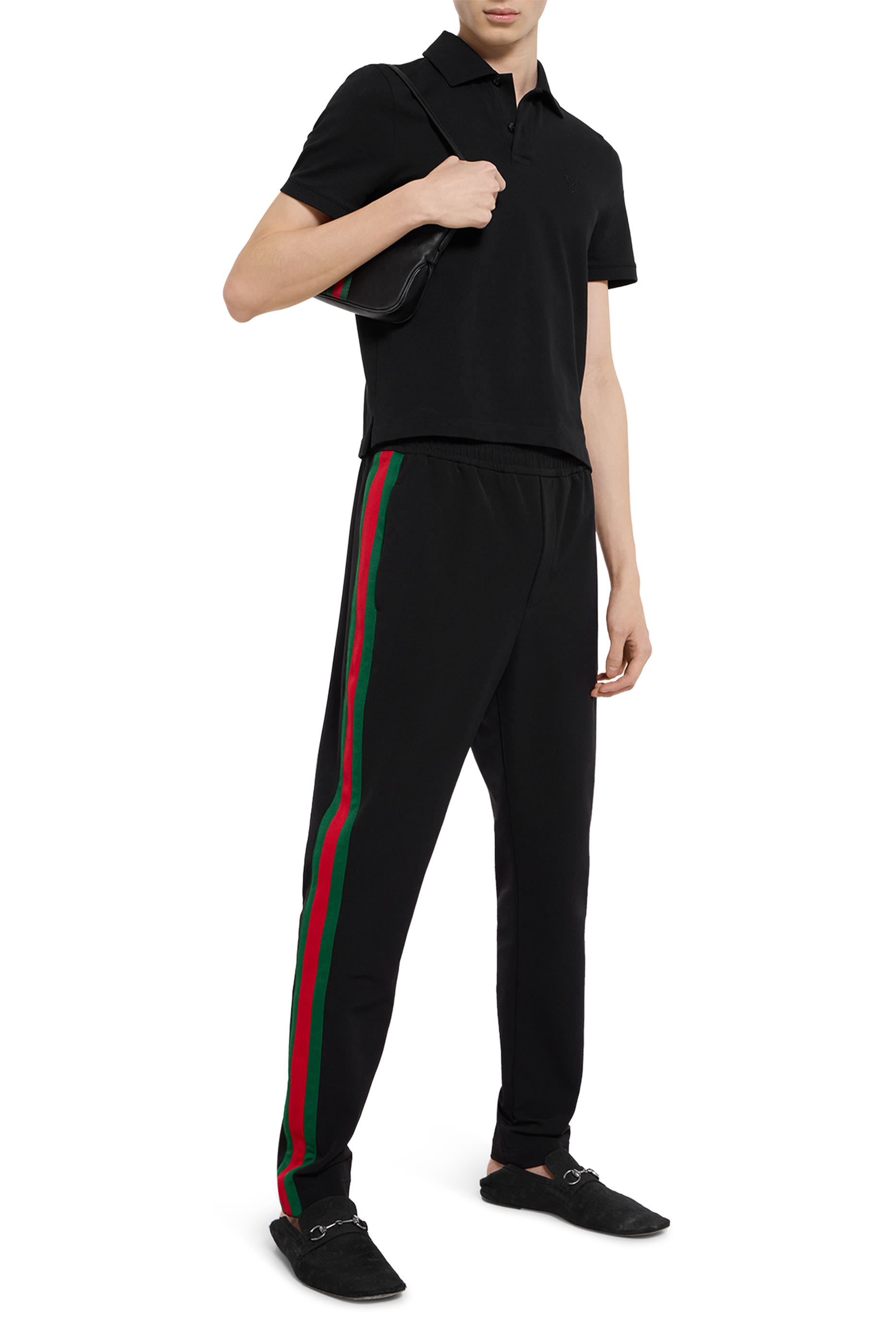 قميص بولو مطرز قطن بيكيه