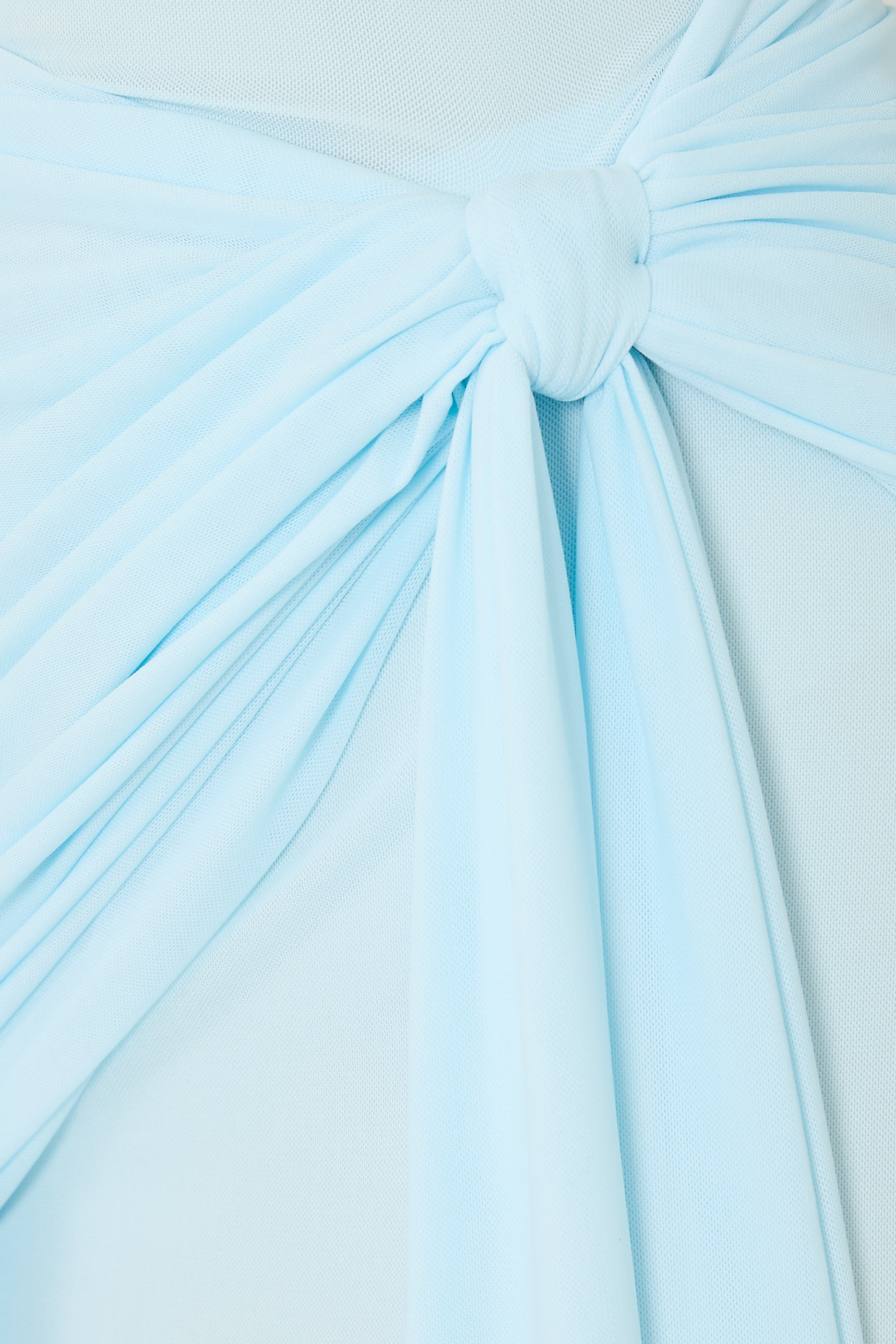 فستان هيلويز بأكتاف مكشوفة درابيه