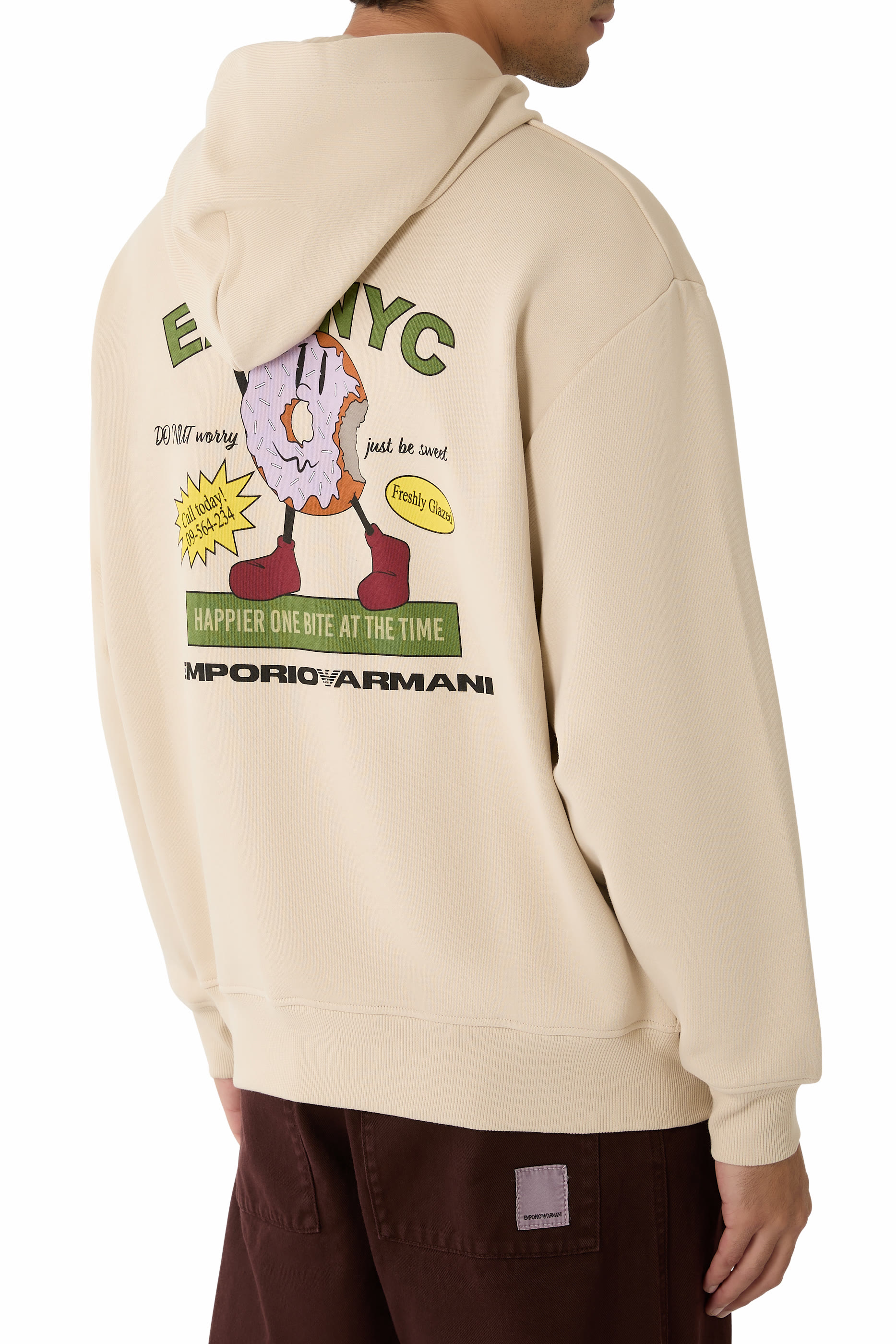 سويت شيرت مجموعة أي اس في نيويورك كابسول بغطاء للرأس مزين بطبعة إيت أن واي سي