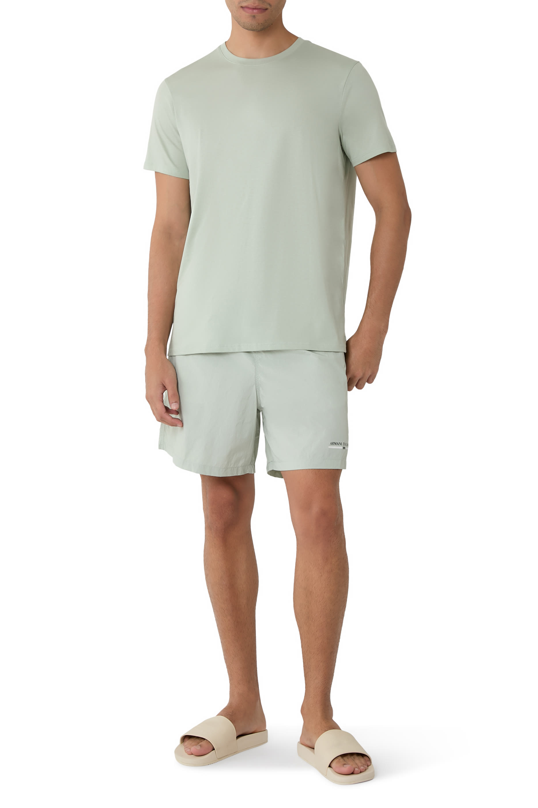 بوكسر سباحة مزين بشعار الماركة