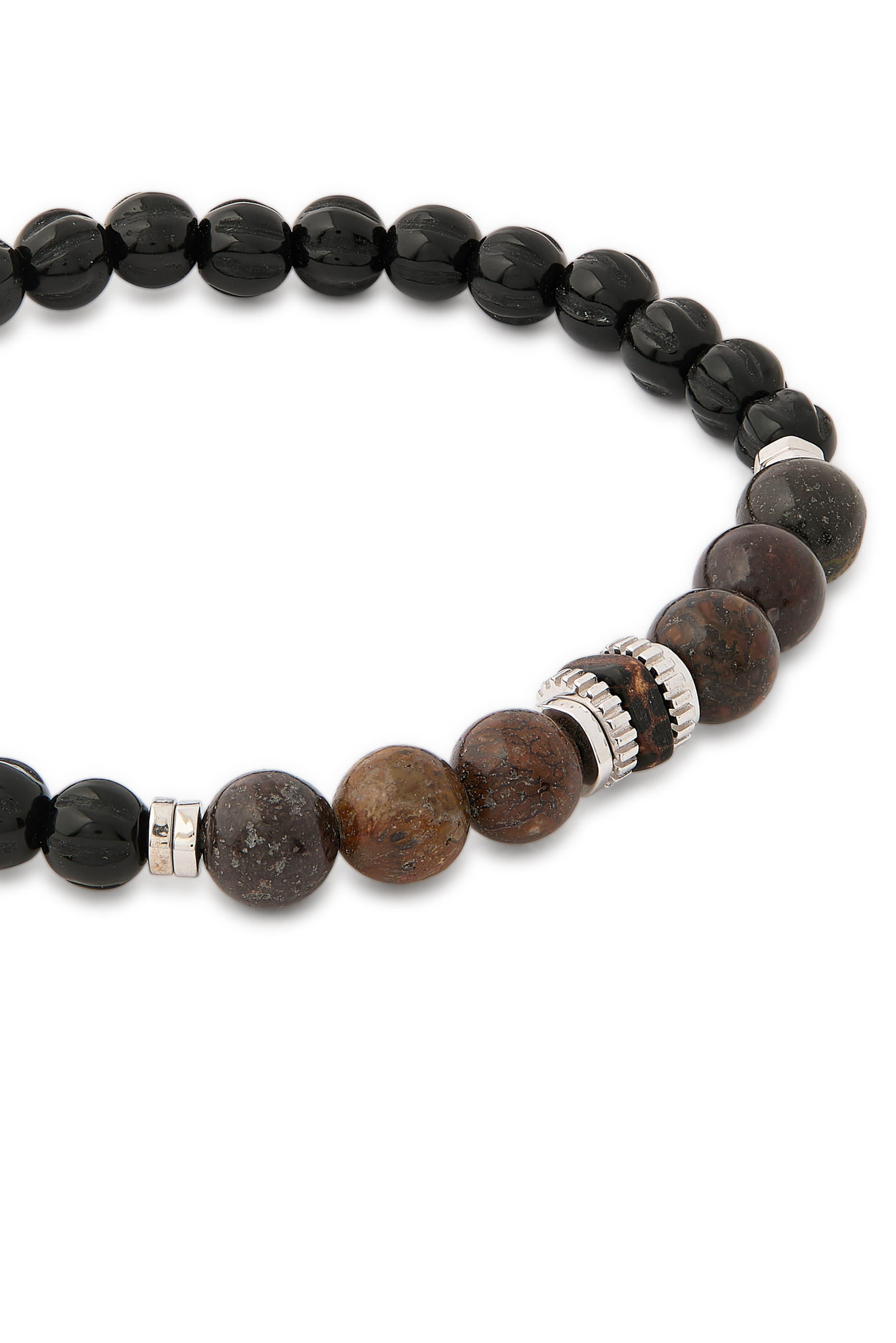 سوار بحلي مسننة وخرز عظام الديناصور بثلاث ألوان