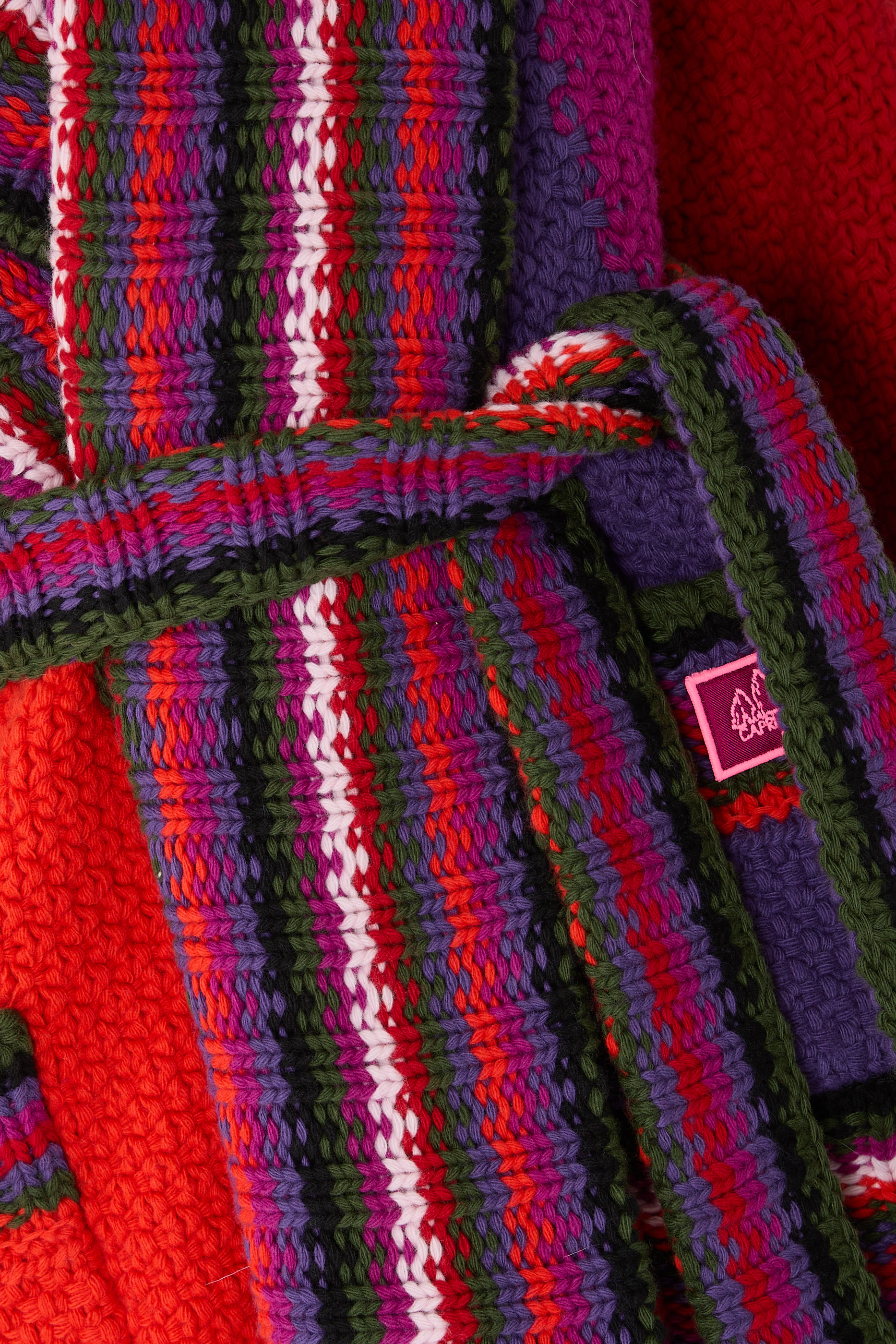 كارديجان بقصة فضفاضة وتصميم مقسم بألوان