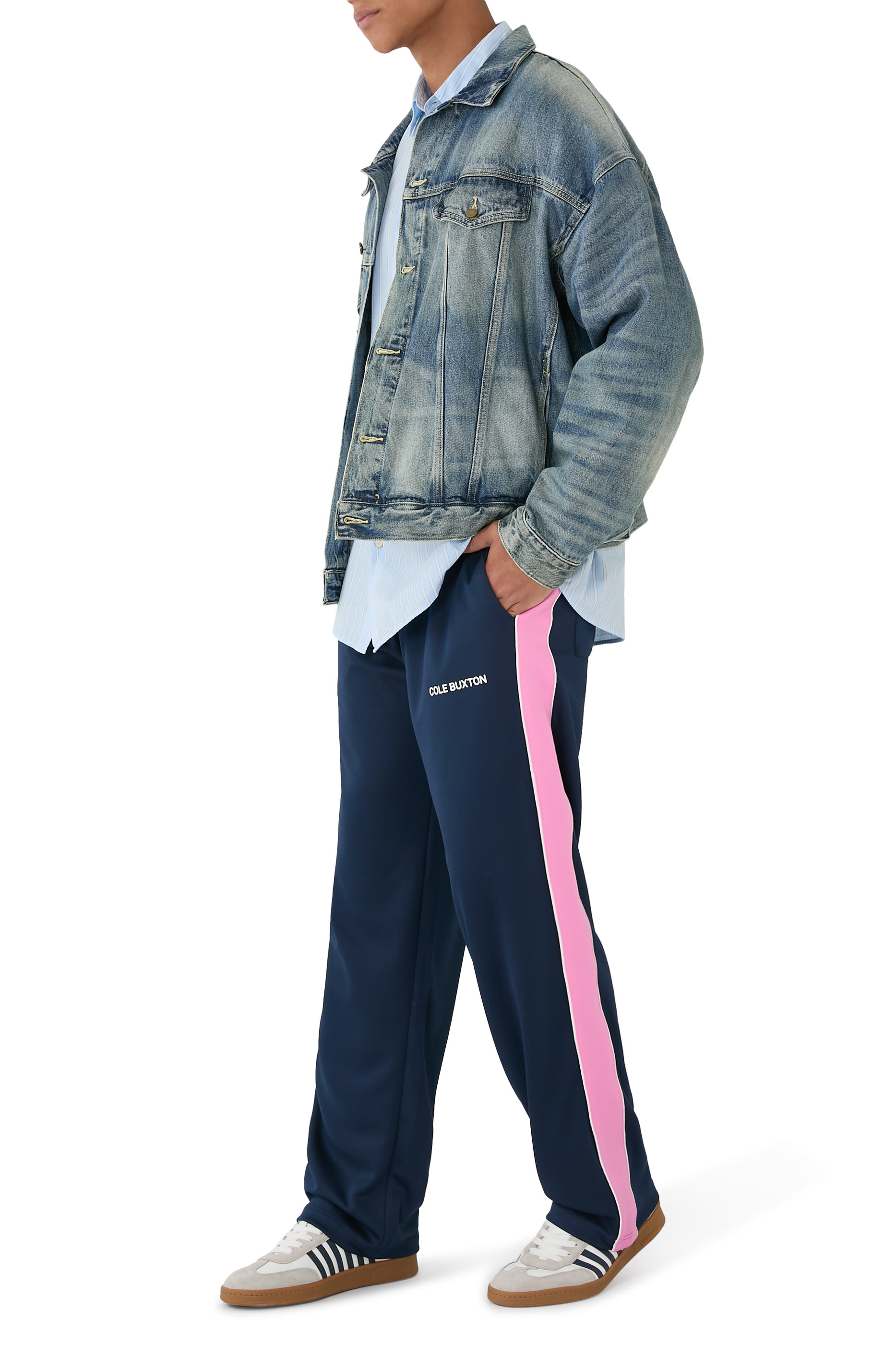 بنطال رياضي بشريط بلون مغاير