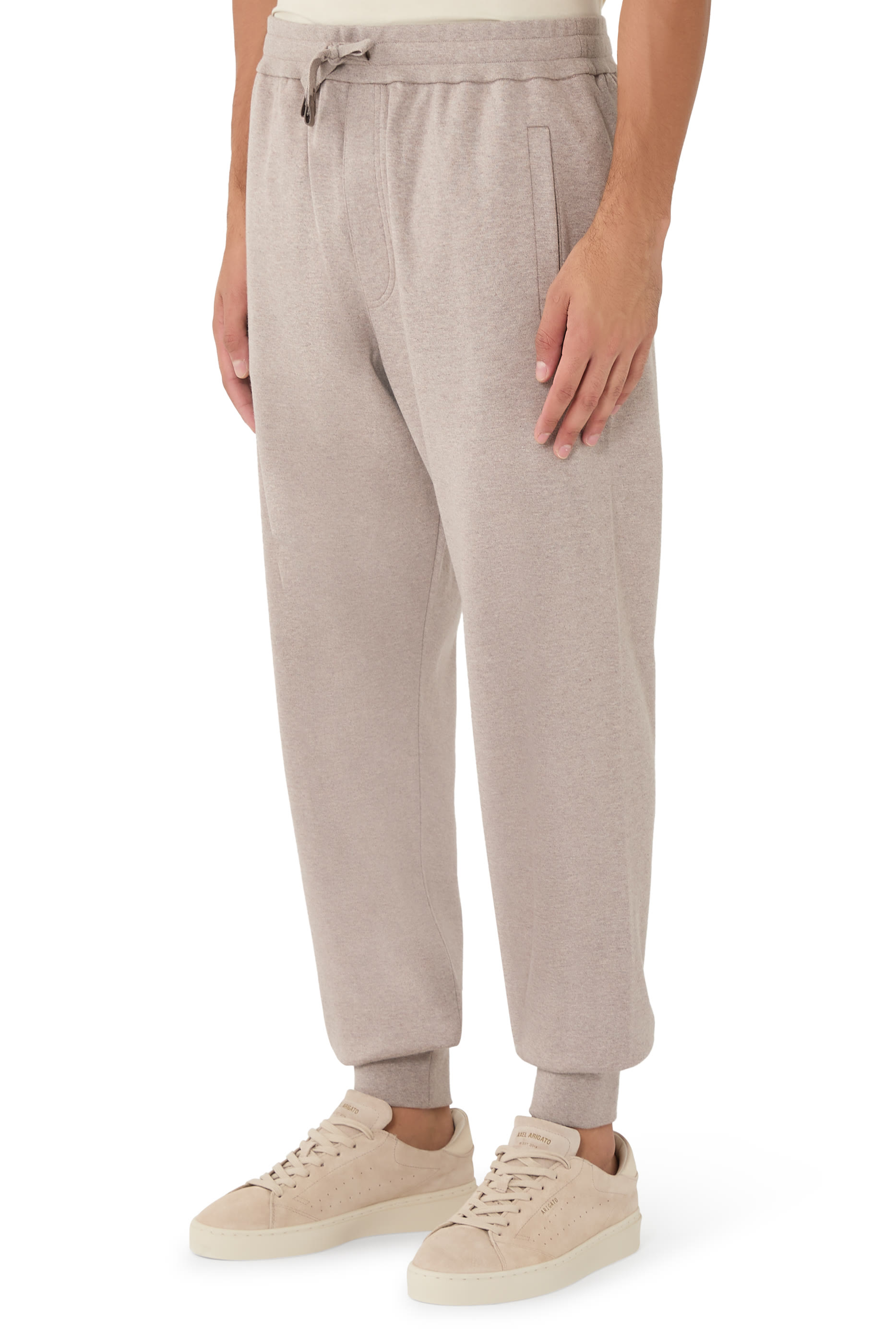 Stretch Cotton Piqué Sweatpants