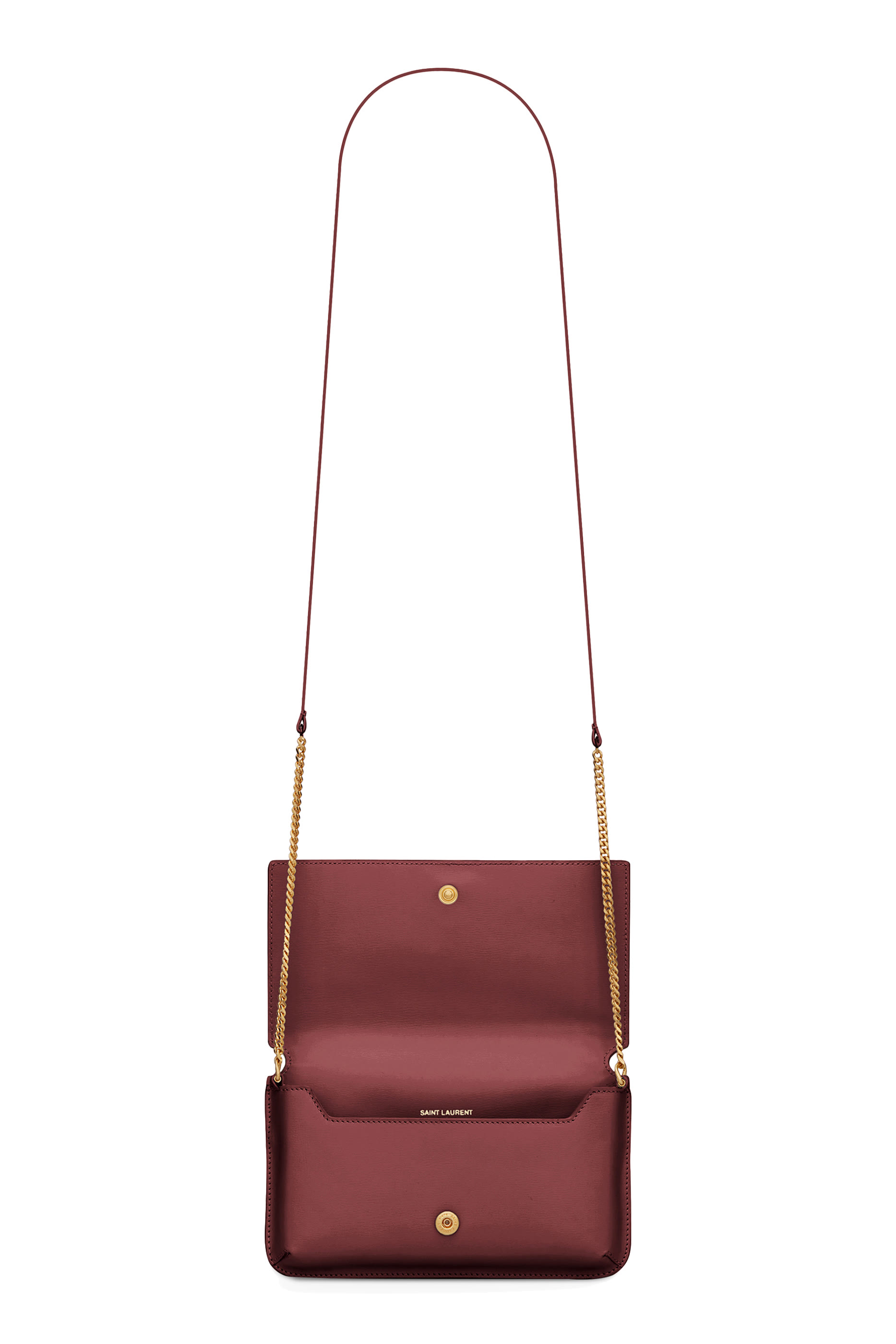 حافظة هاتف بشعار الماركة مع حمالة جلد ناعم