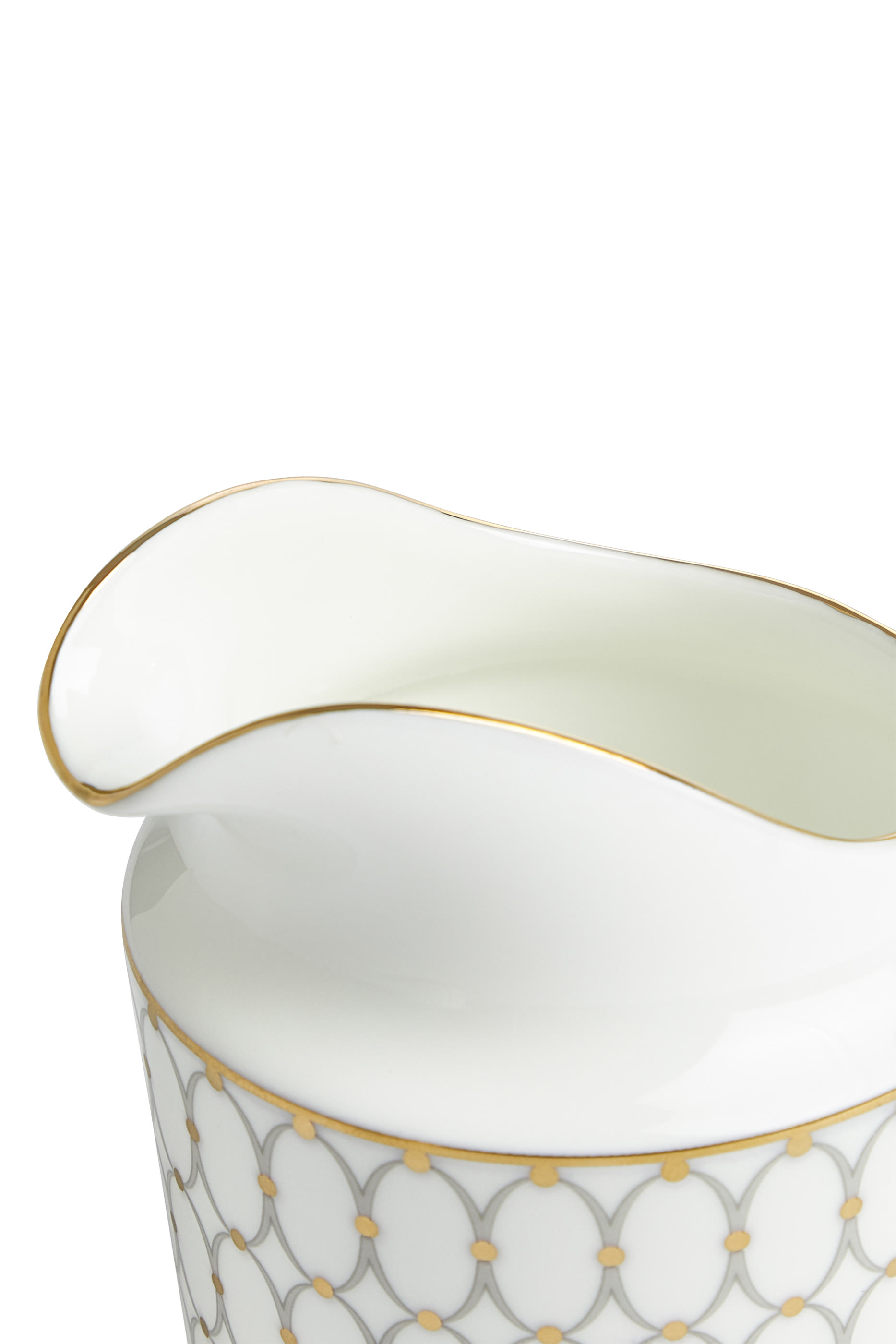 طقم وعاء سكر وإبريق كريمة رينيسانس رمادي