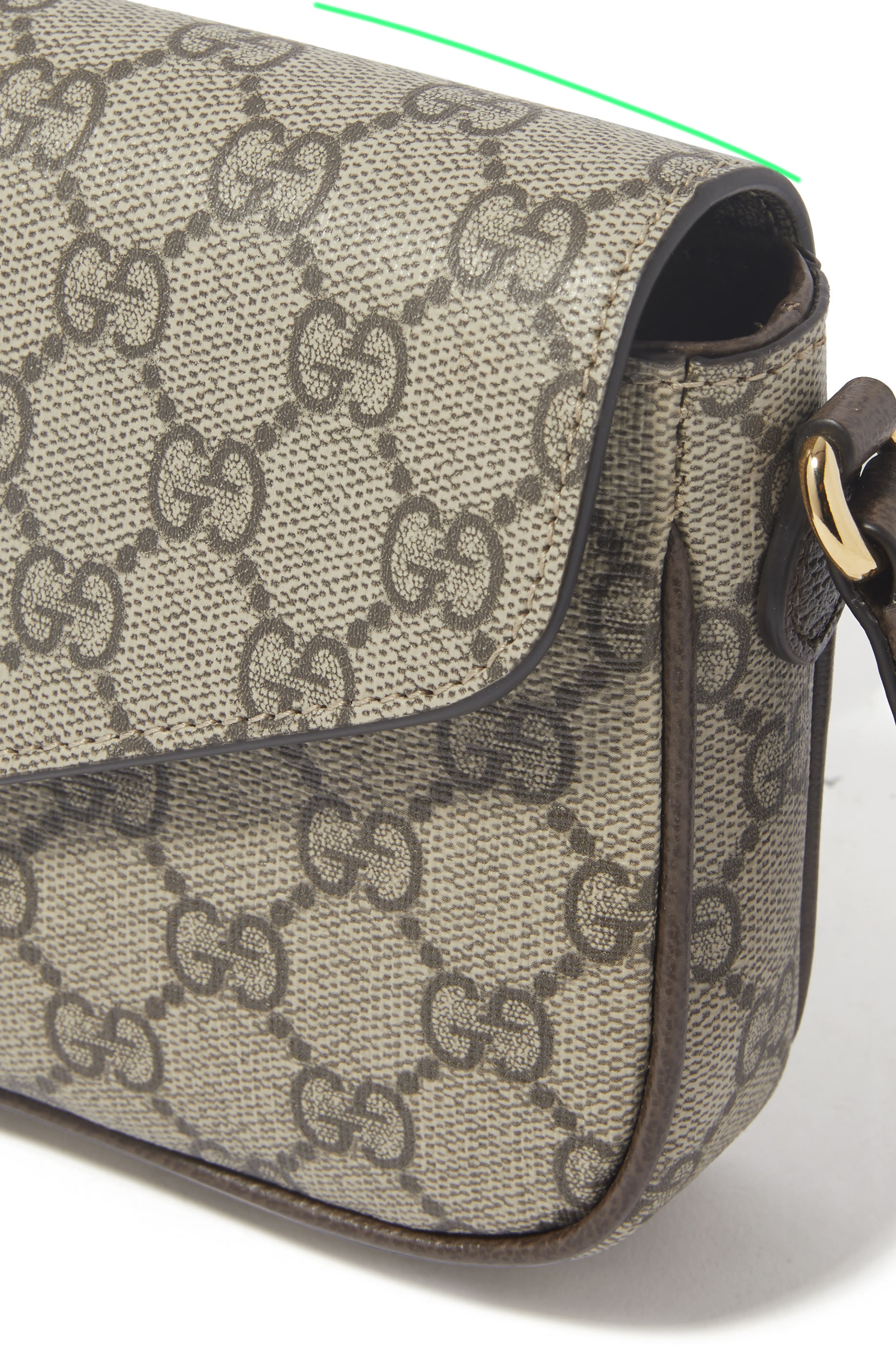 حقيبة أوفيديا صغيرة قماش قنب سوبريم بنقشة حرفي شعار الماركة