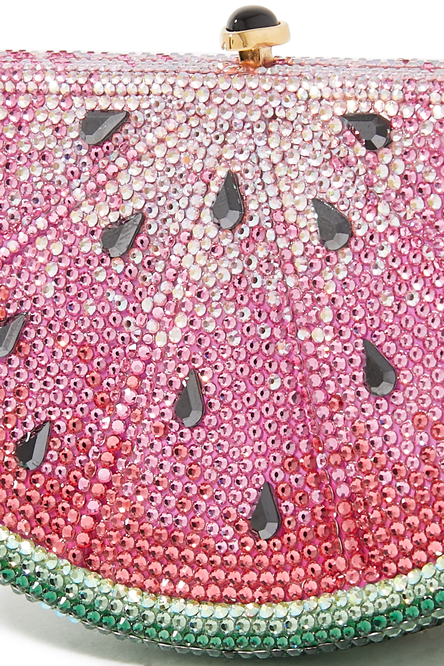 كلاتش بتصميم شريحة بطيخ مرصع بالكريستال