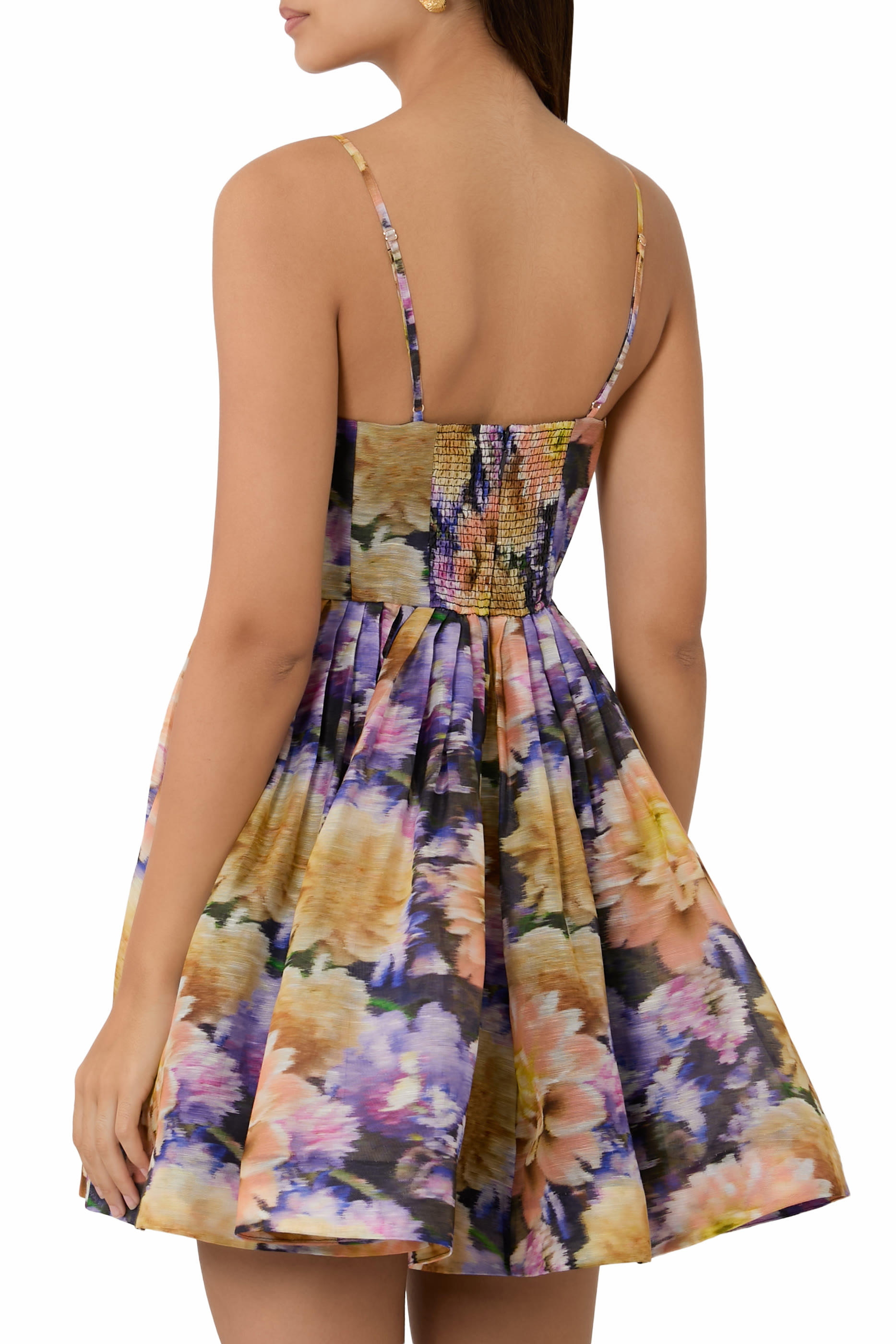 فستان لونا قصير بياقة V