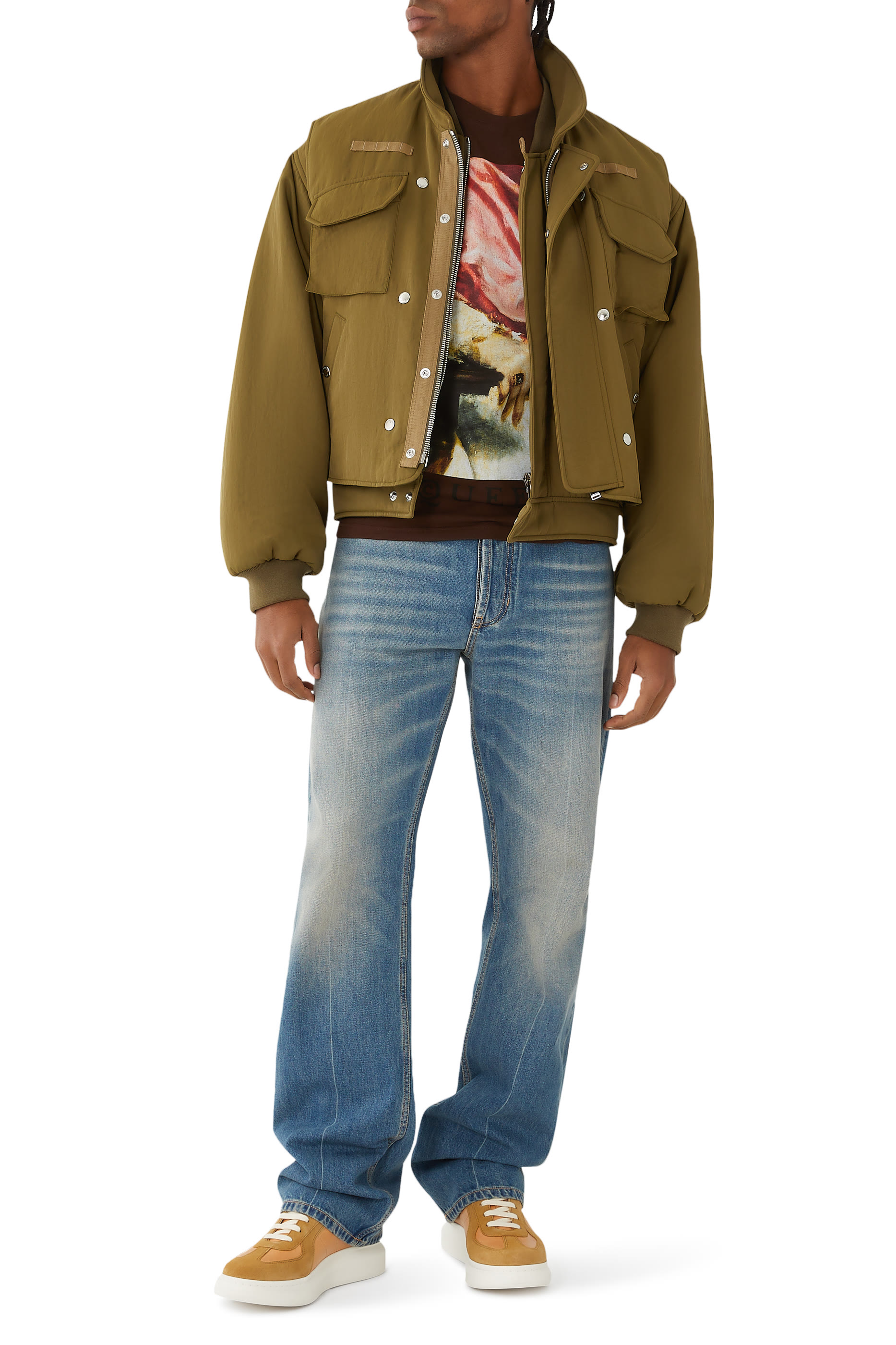 بنطال بقصة ساق مستقيمة