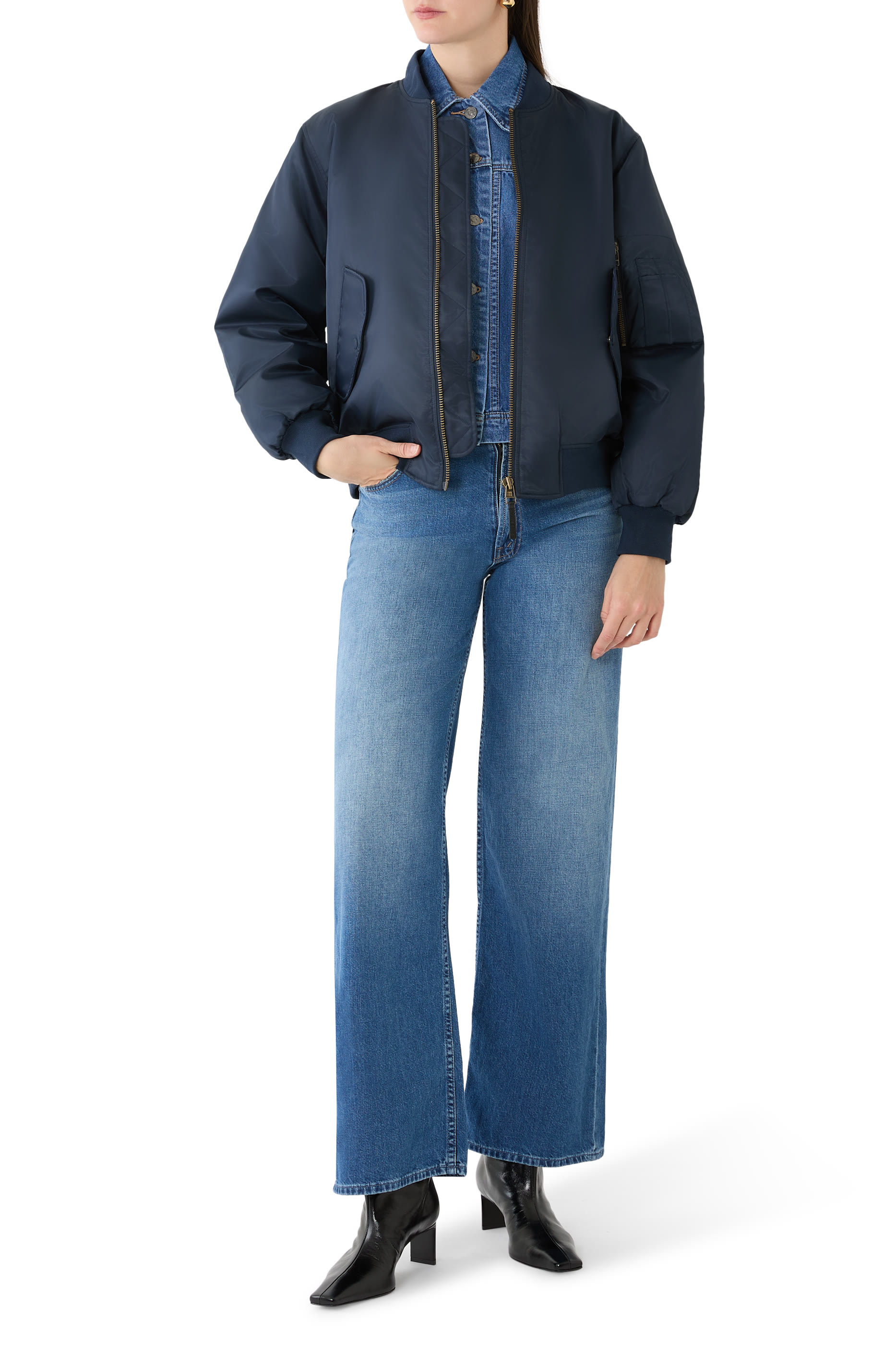 بنطال جينز ريتيرن سنيك هيت سافل بسحاب