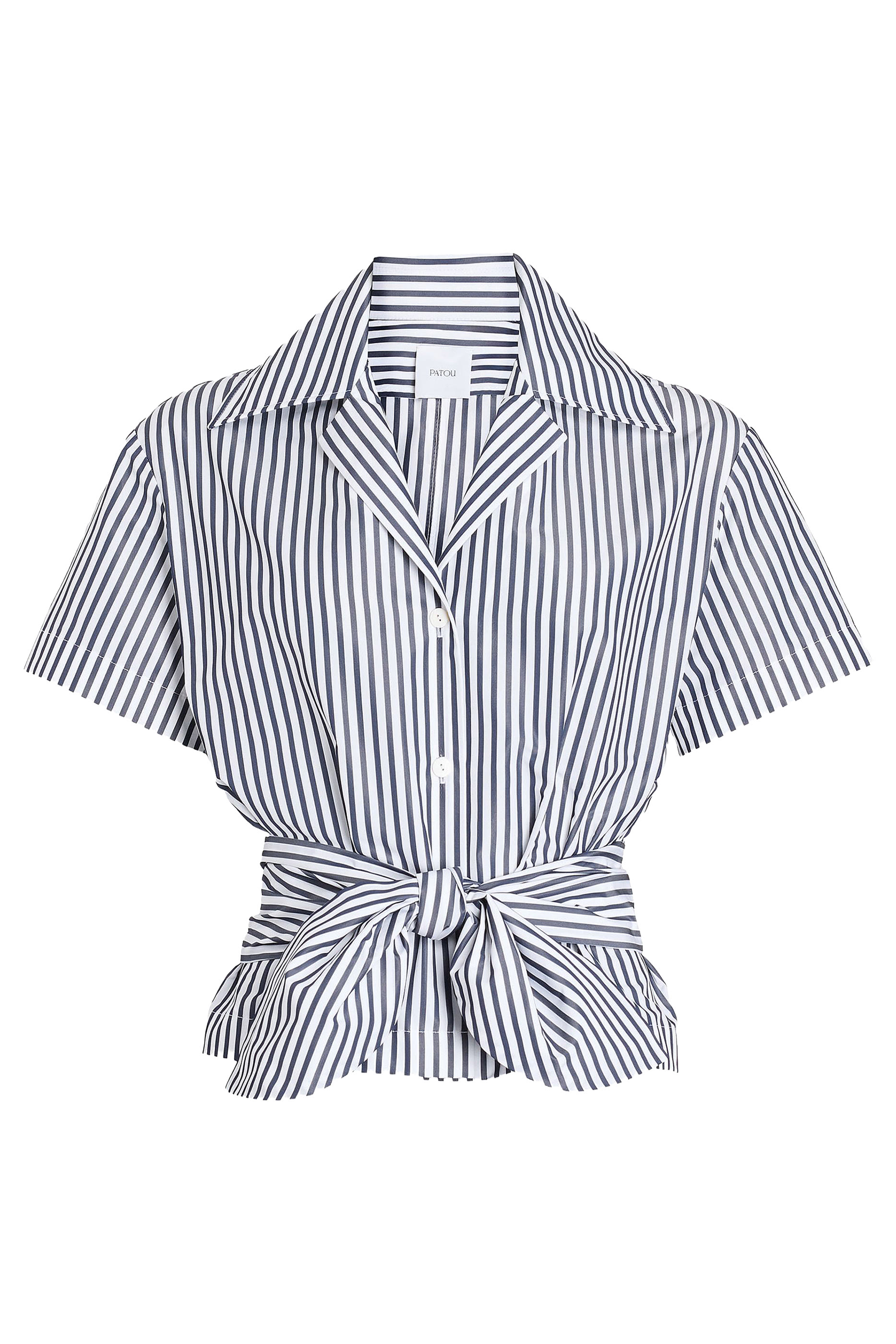 قميص مزين بعقدة فاي معاد تدويره