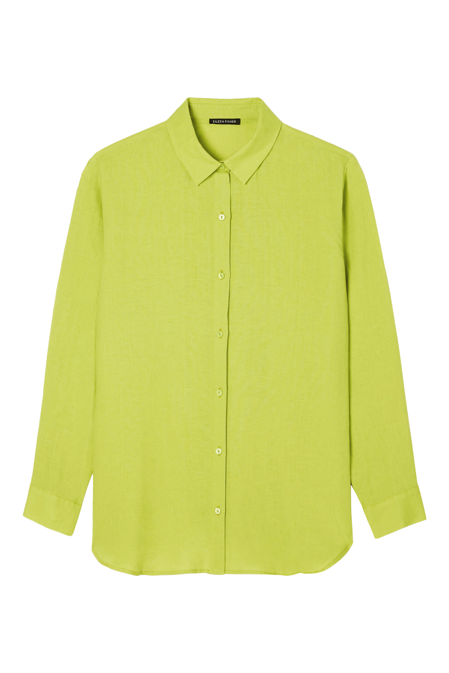 قميص بياقة كلاسسيكية كتان منديل عضوي